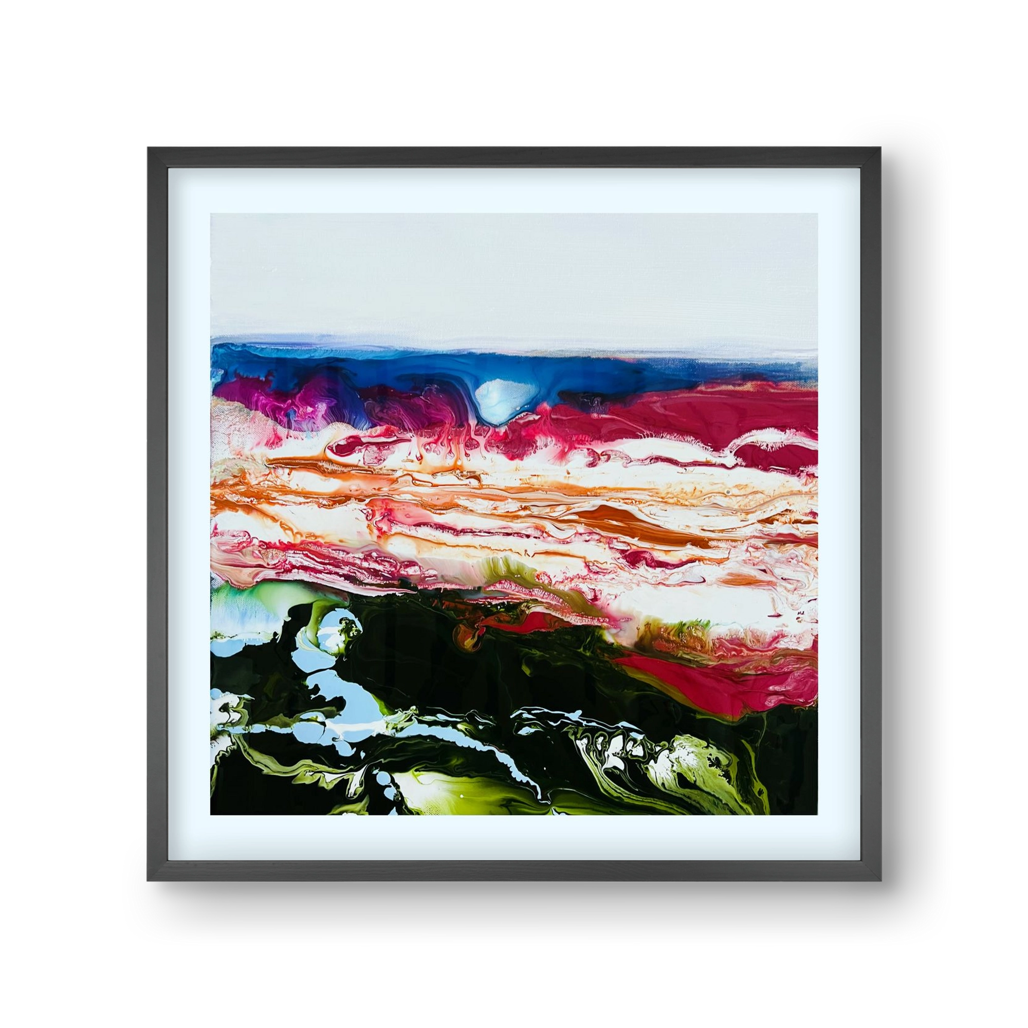 Diamond light , 30x30 cm (30x30 cm), Fekete keret