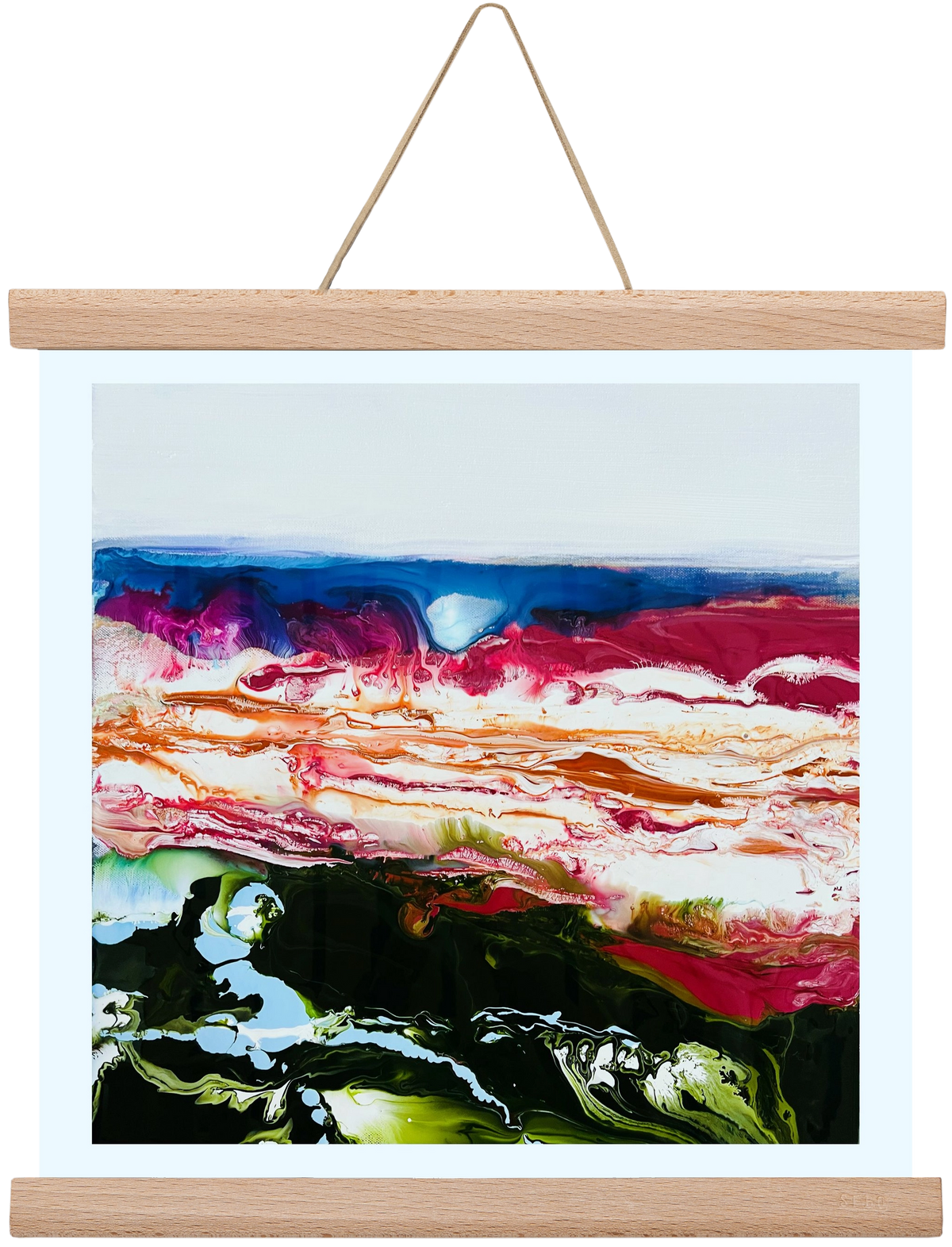 Diamond light , 30x30 cm (30x30 cm), Tölgy akasztó