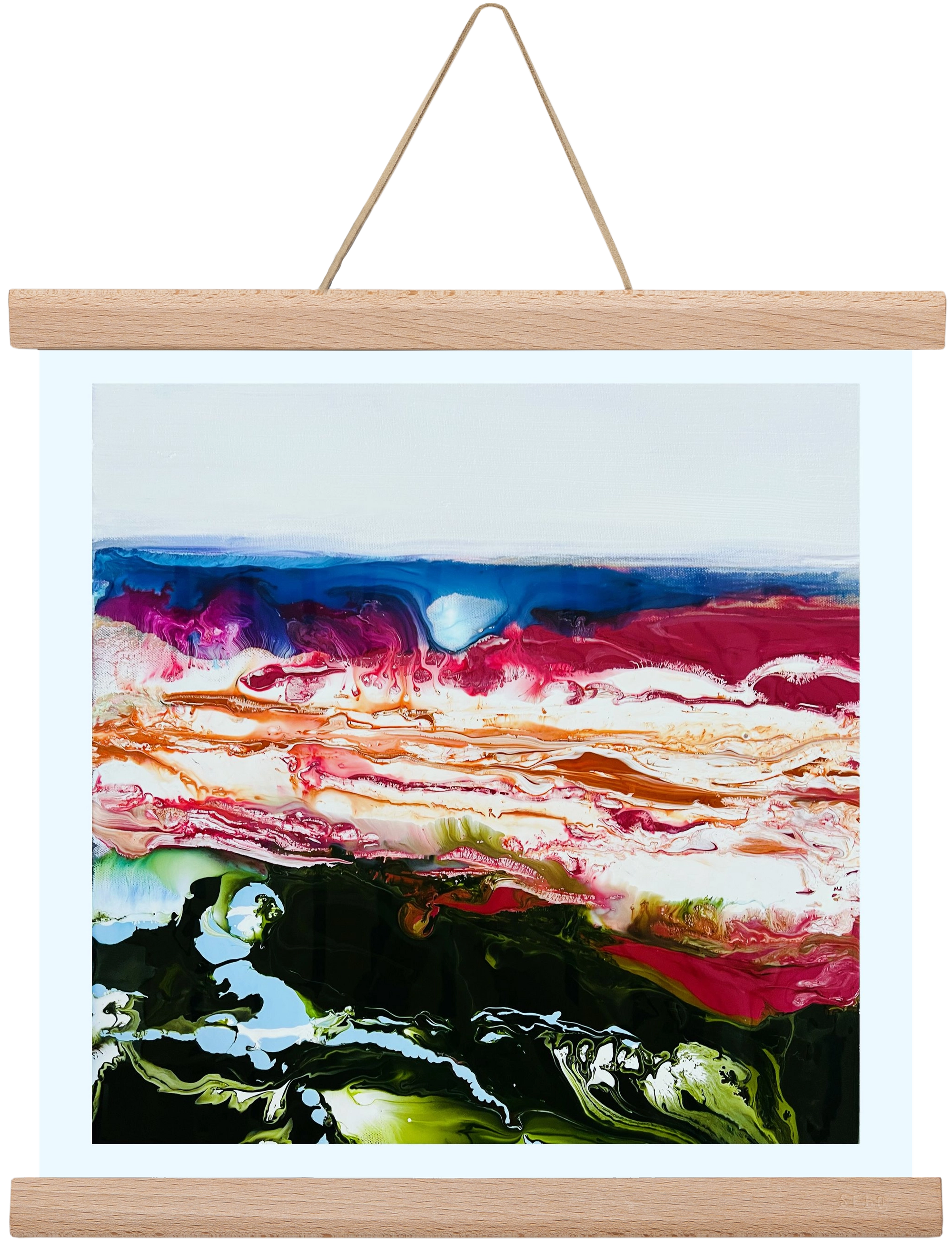 Diamond light , 30x30 cm (30x30 cm), Tölgy akasztó