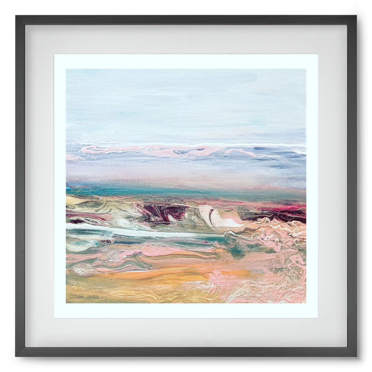 Above the clouds , 50x50 cm (40x40 cm), Fekete keret, paszpartuval