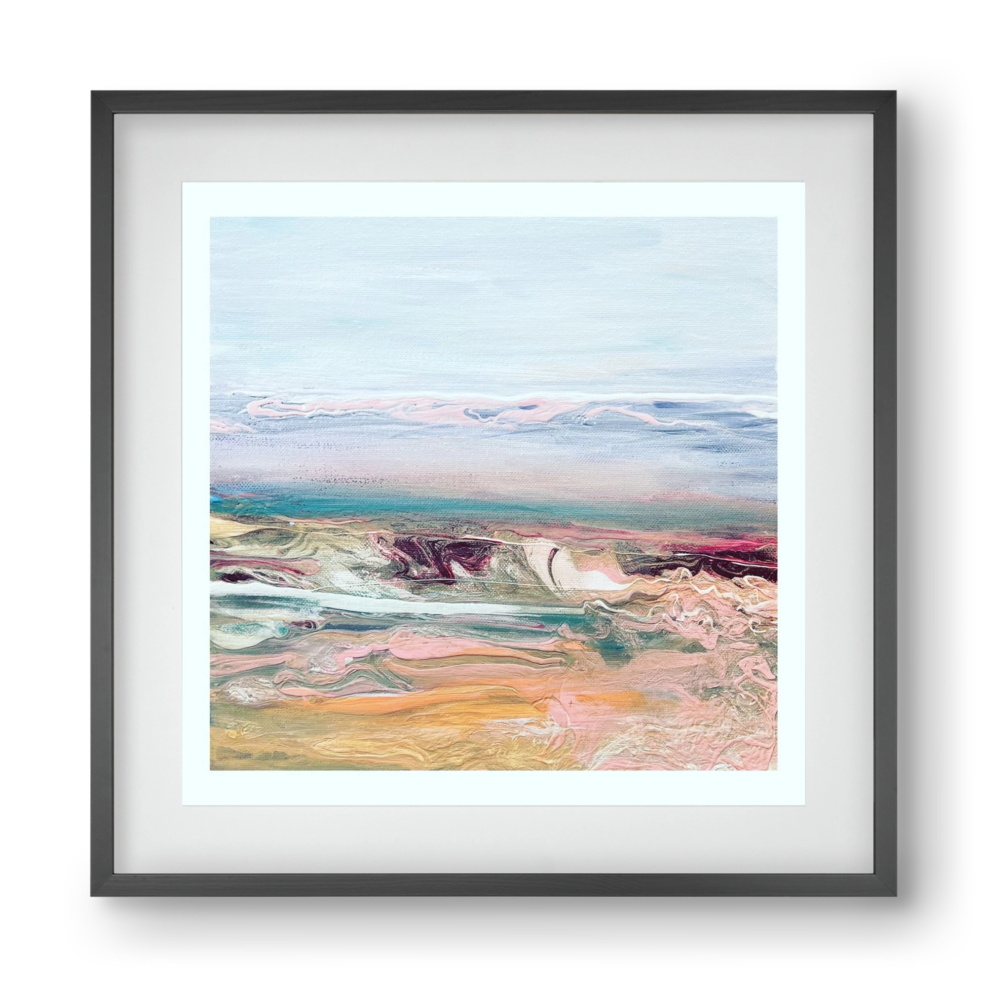 Above the clouds , 40x40 cm (30x30 cm), Fekete keret, paszpartuval