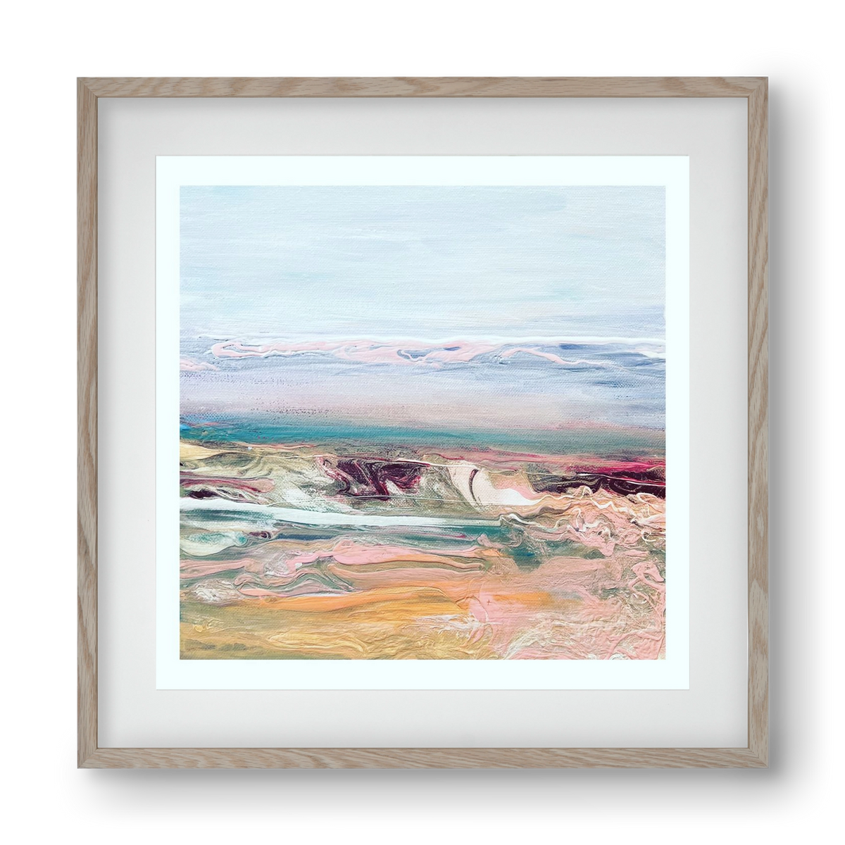 Above the clouds , 40x40 cm (30x30 cm), Tölgy keret, paszpartuval