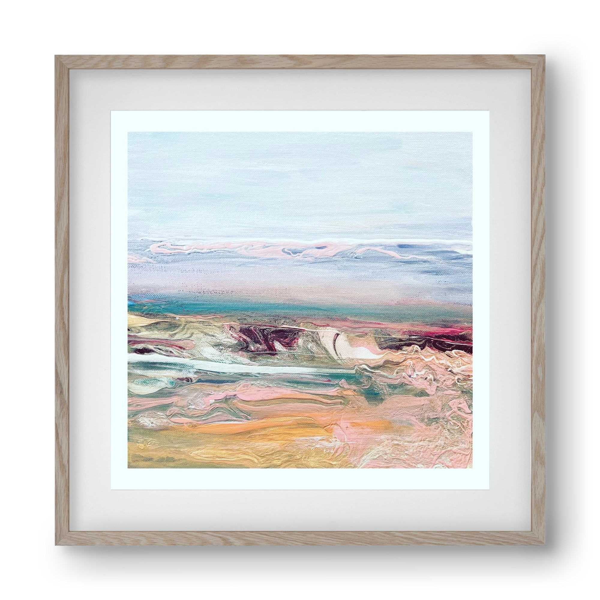 Above the clouds , 40x40 cm (30x30 cm), Tölgy keret, paszpartuval