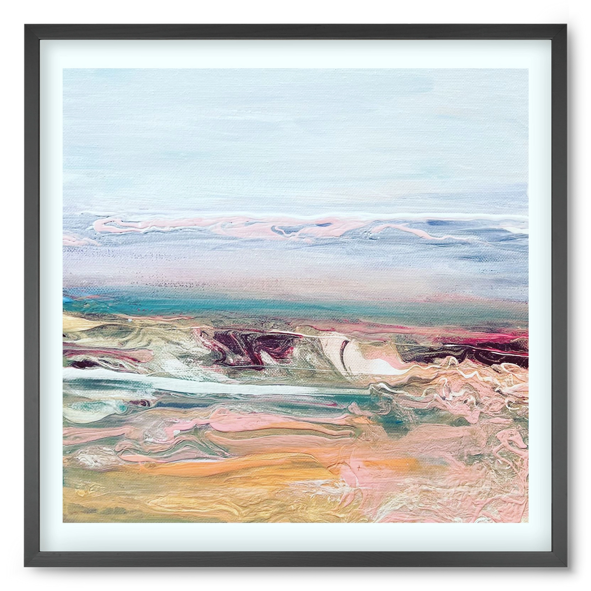Above the clouds , 50x50 cm (50x50 cm), Fekete keret