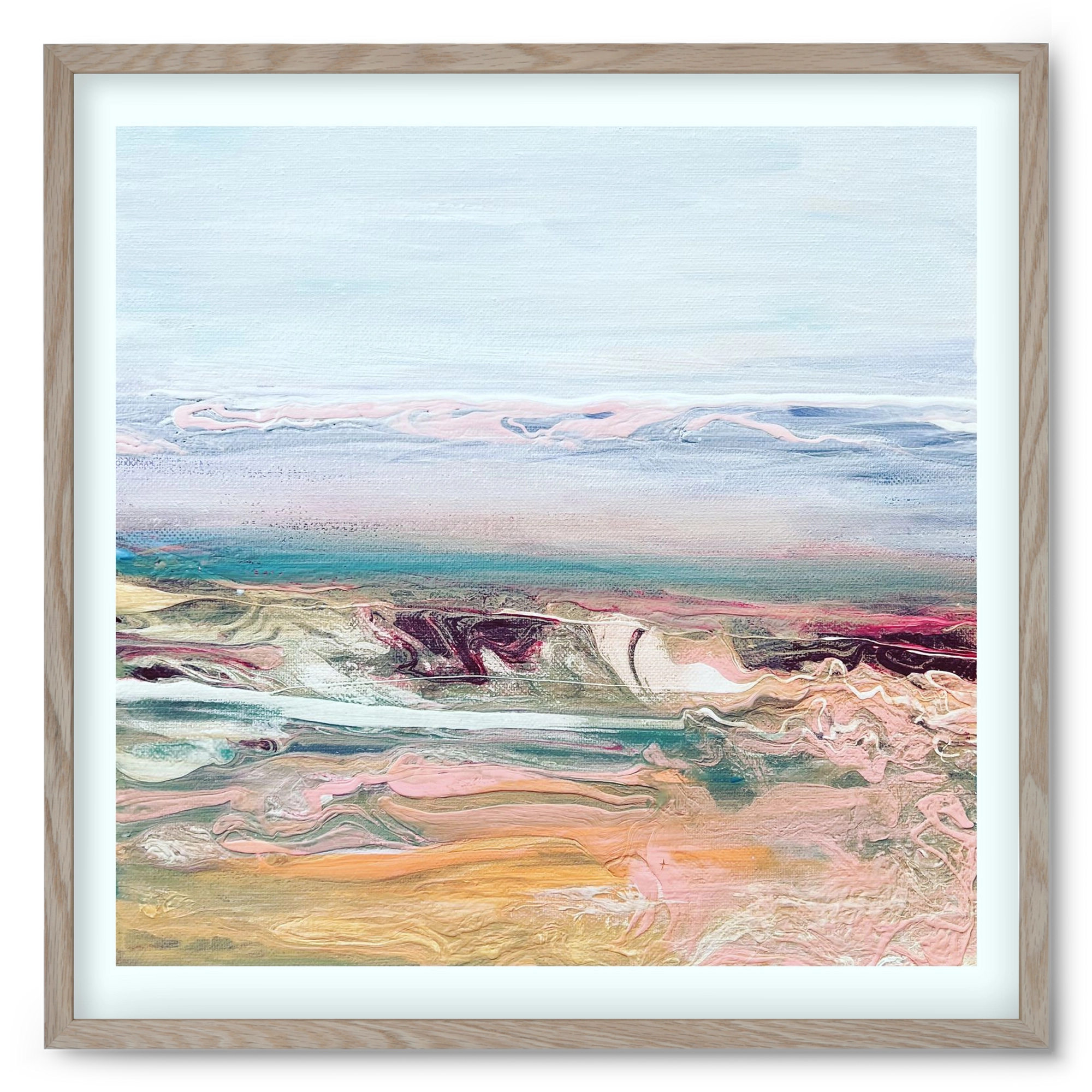 Above the clouds , 50x50 cm (50x50 cm), Tölgy keret