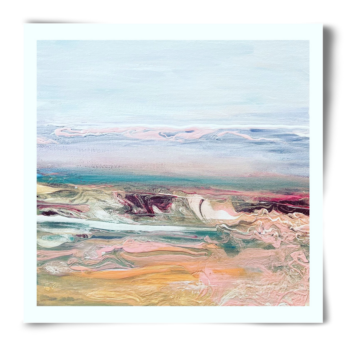 Above the clouds , 50x50 cm, Keret nélkül