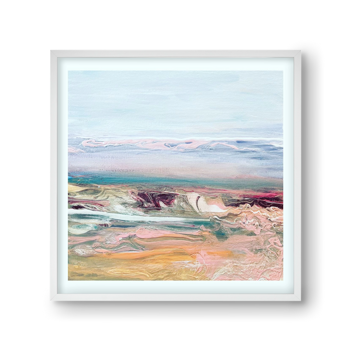 Above the clouds , 30x30 cm (30x30 cm), Fehér keret