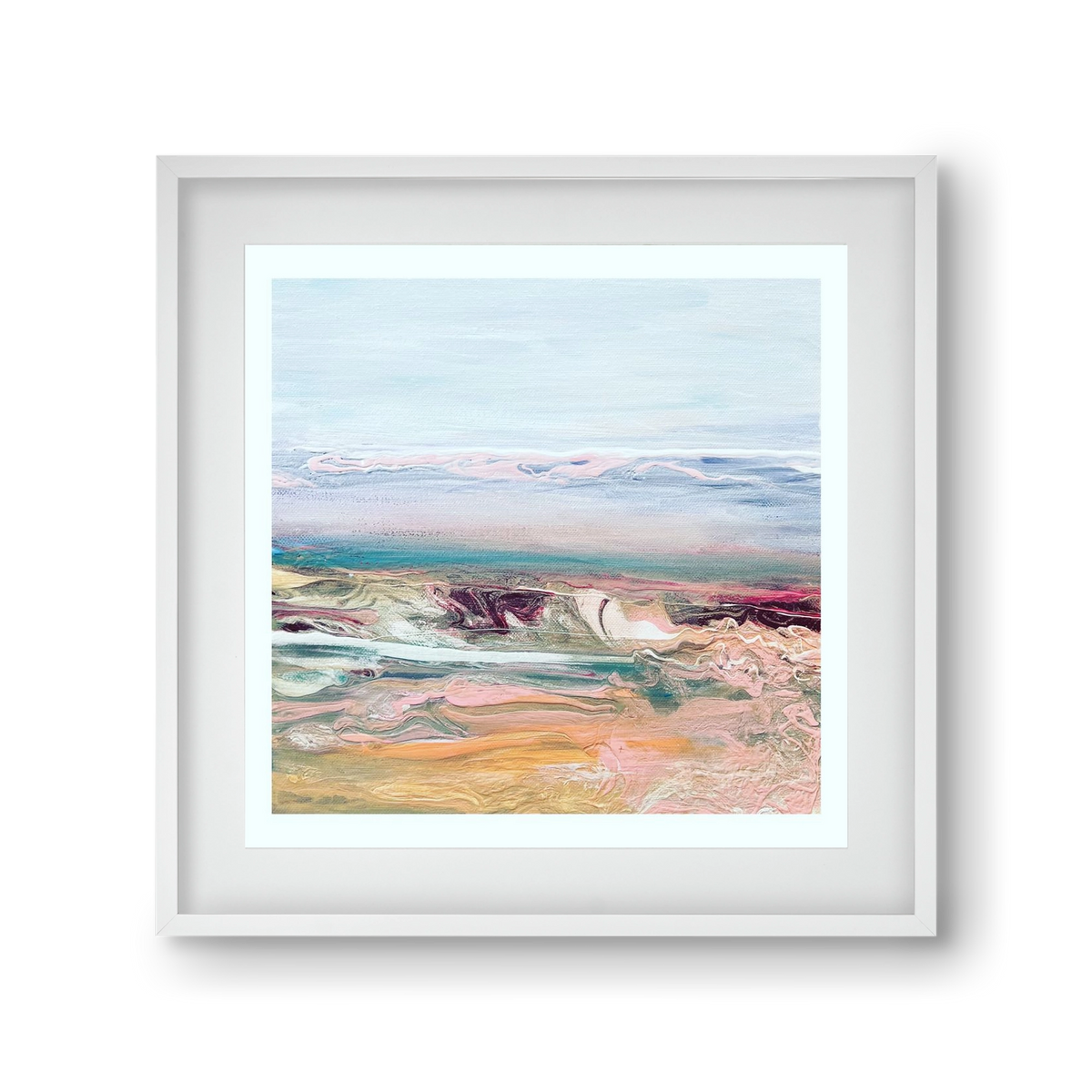 Above the clouds , 30x30 cm (20x20 cm), Fehér keret, paszpartuval