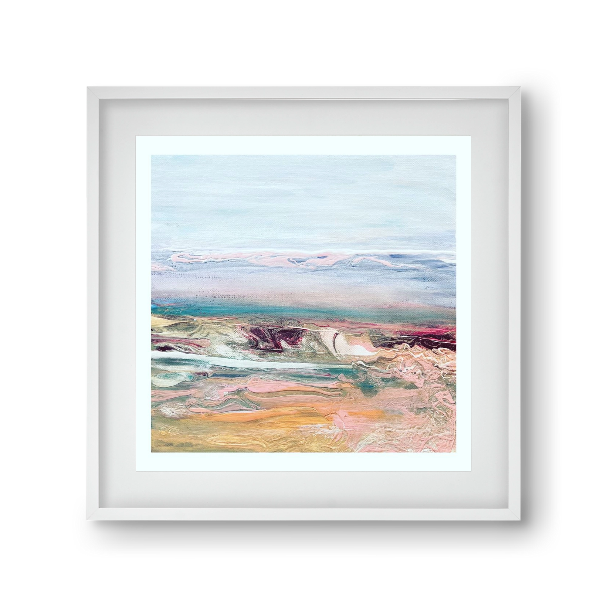 Above the clouds , 30x30 cm (20x20 cm), Fehér keret, paszpartuval