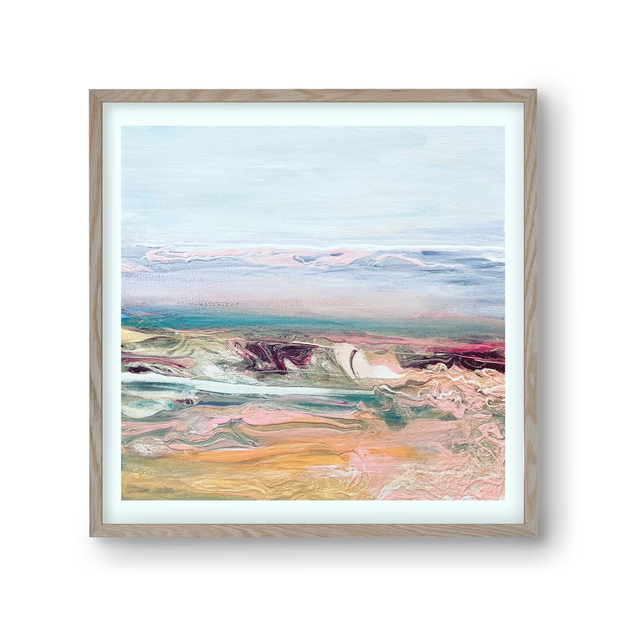 Above the clouds , 30x30 cm (30x30 cm), Tölgy keret