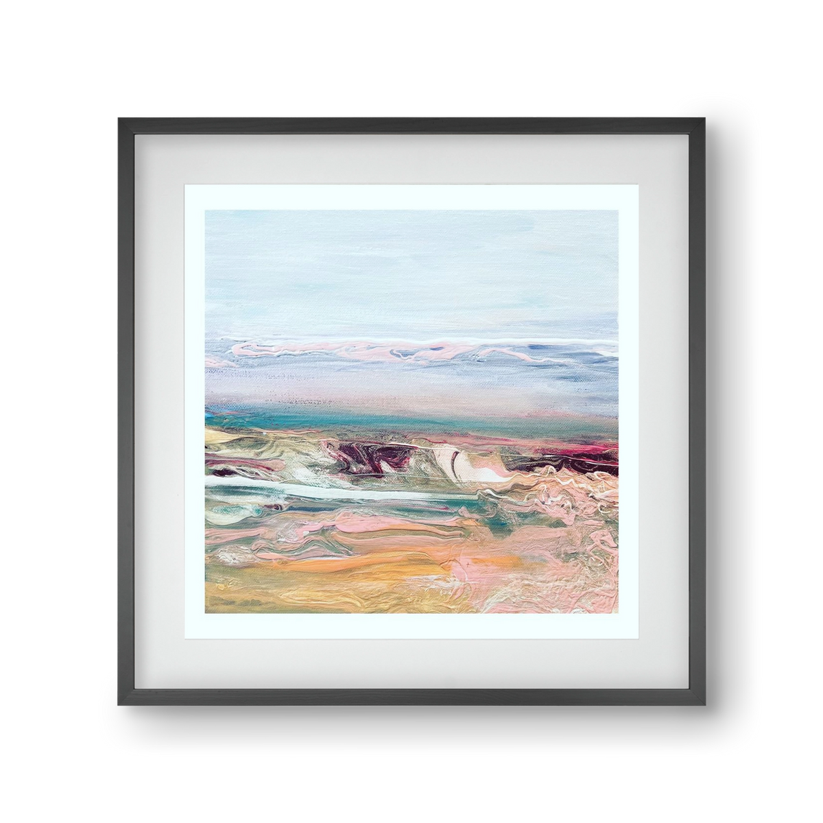 Above the clouds , 30x30 cm (20x20 cm), Fekete keret, paszpartuval