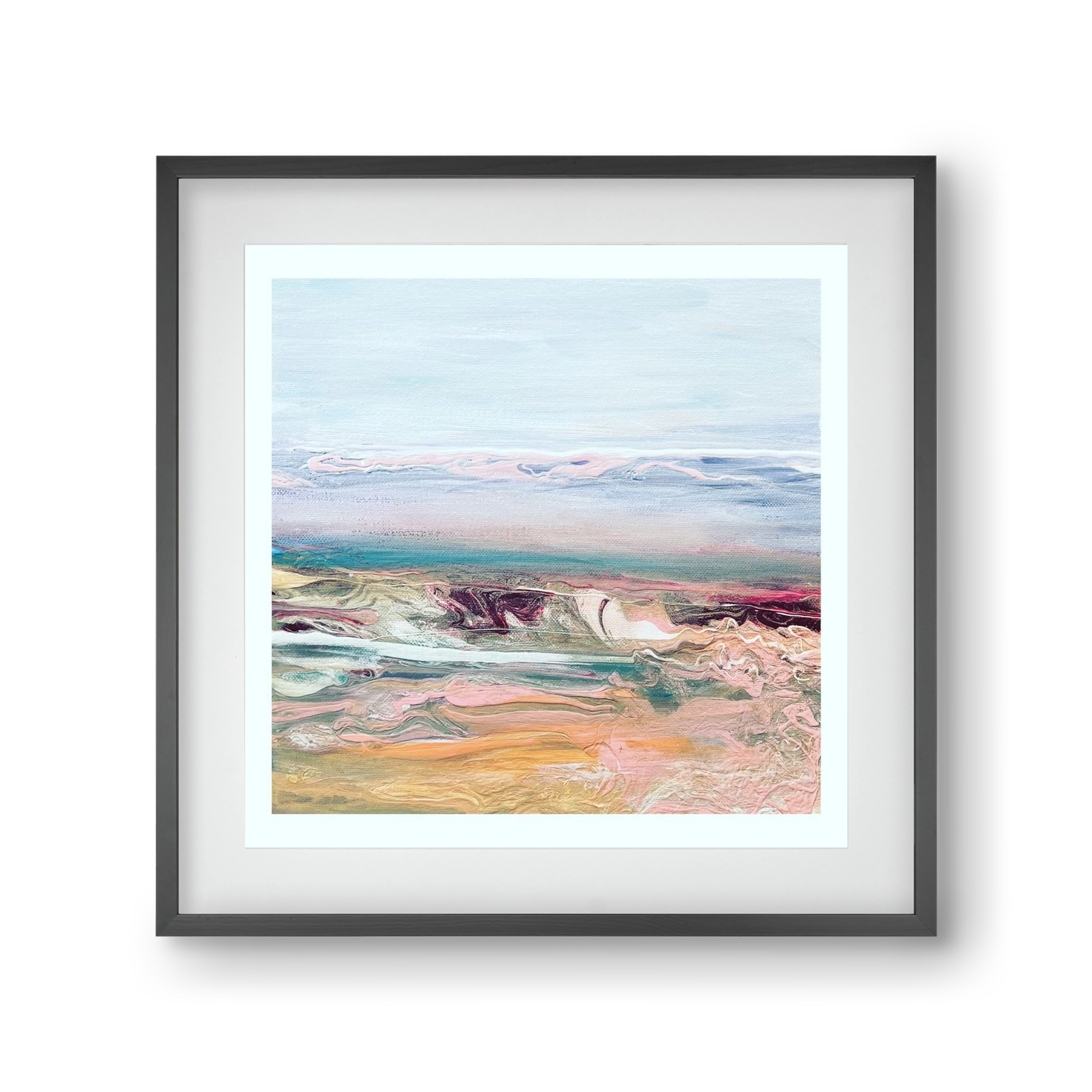 Above the clouds , 30x30 cm (20x20 cm), Fekete keret, paszpartuval