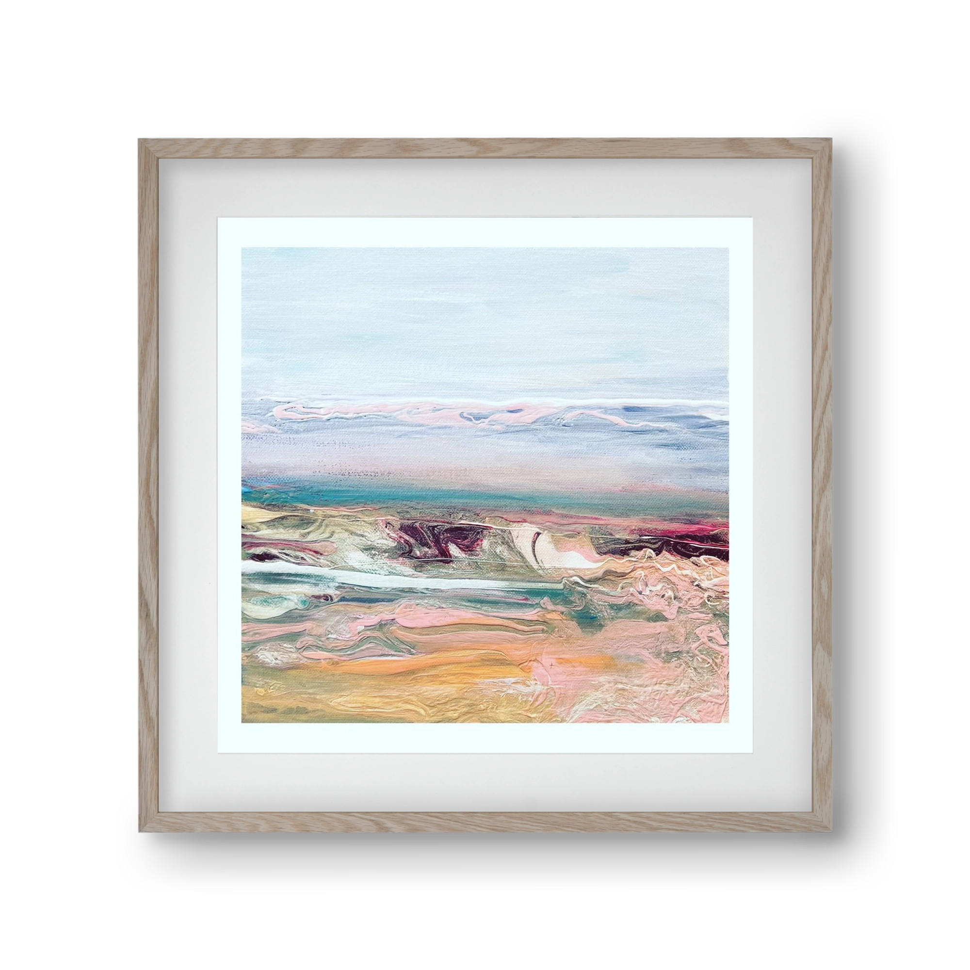 Above the clouds , 30x30 cm (20x20 cm), Tölgy keret, paszpartuval