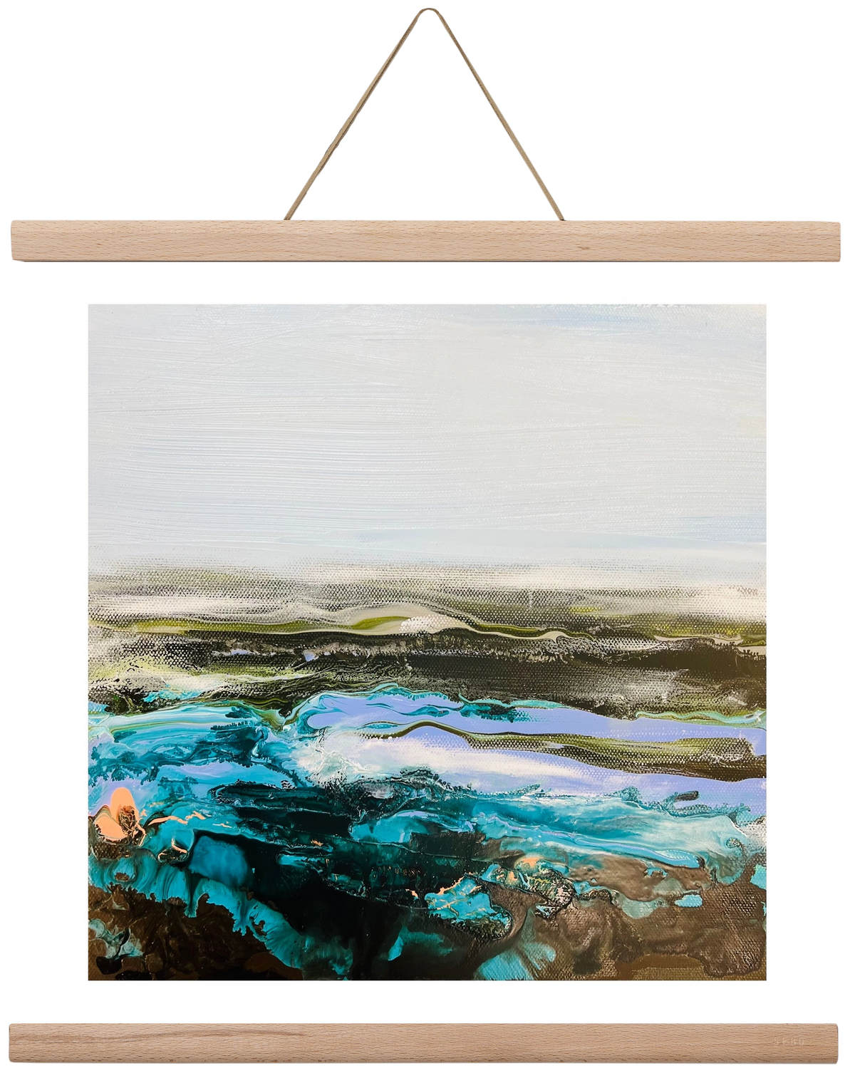 Mountain tops, 40x40 cm (40x40 cm), Tölgy akasztó