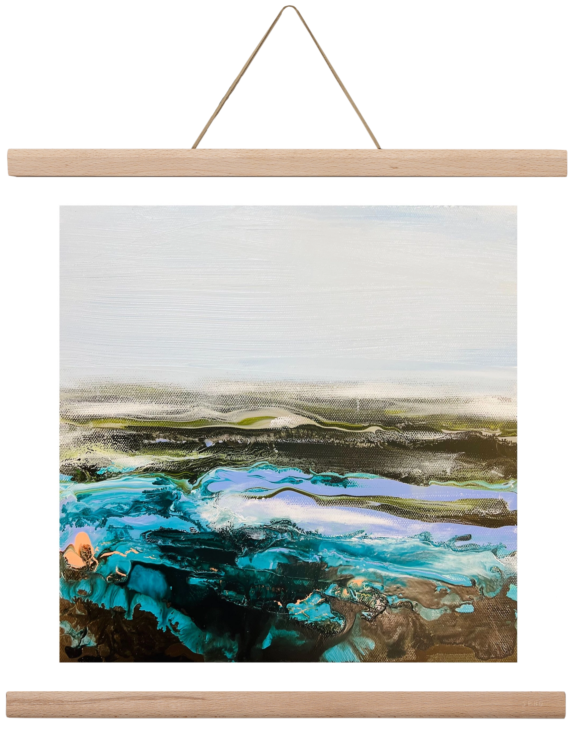 Mountain tops, 40x40 cm (40x40 cm), Tölgy akasztó