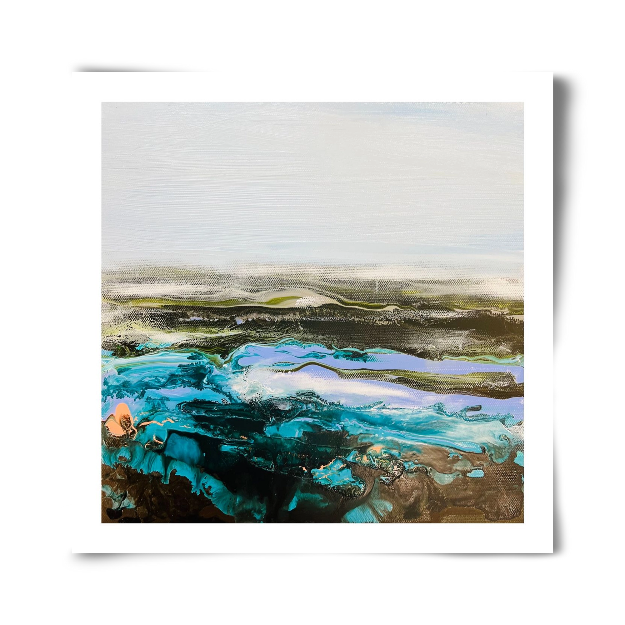 Mountain tops, 40x40 cm, Keret nélkül