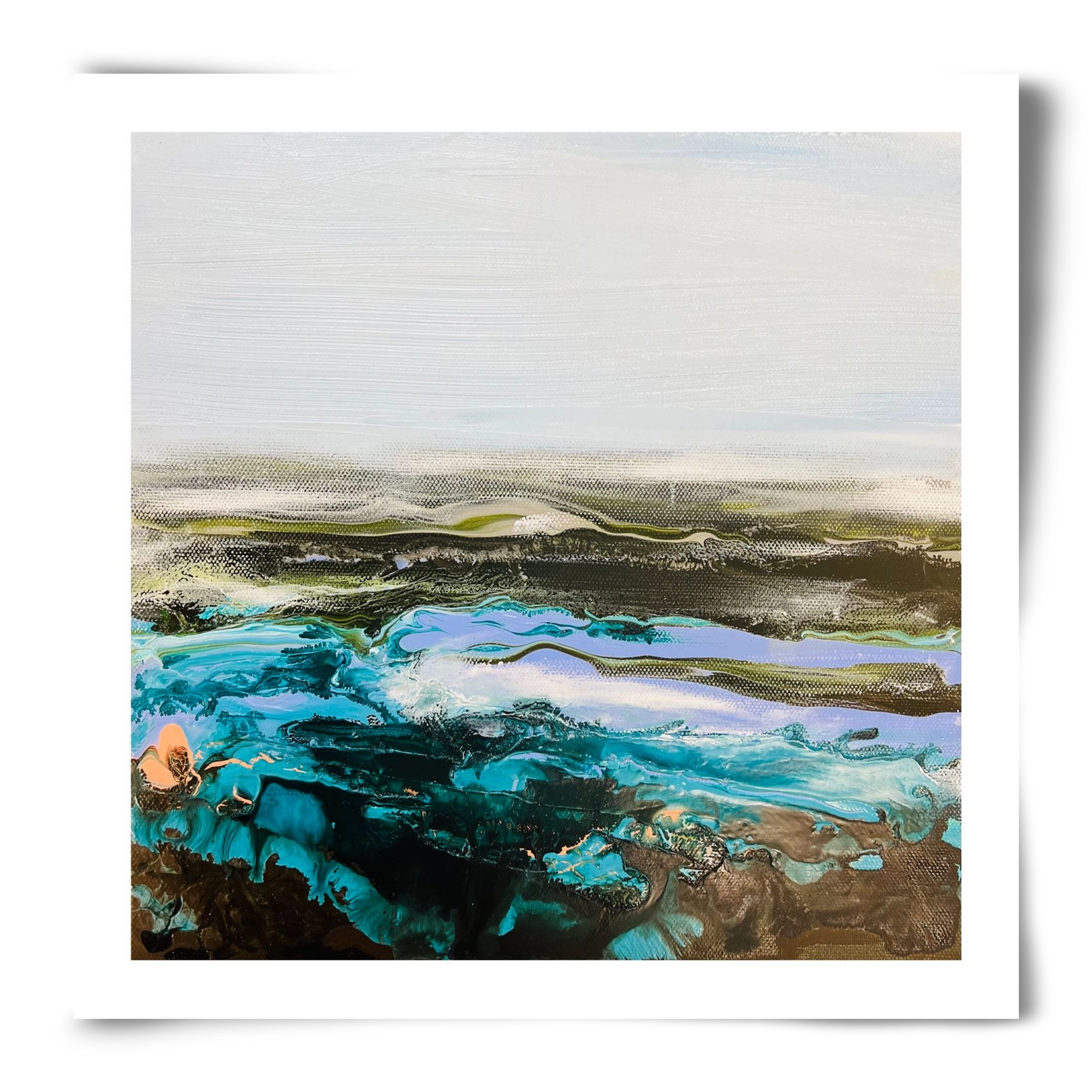 Mountain tops, 50x50 cm, Keret nélkül