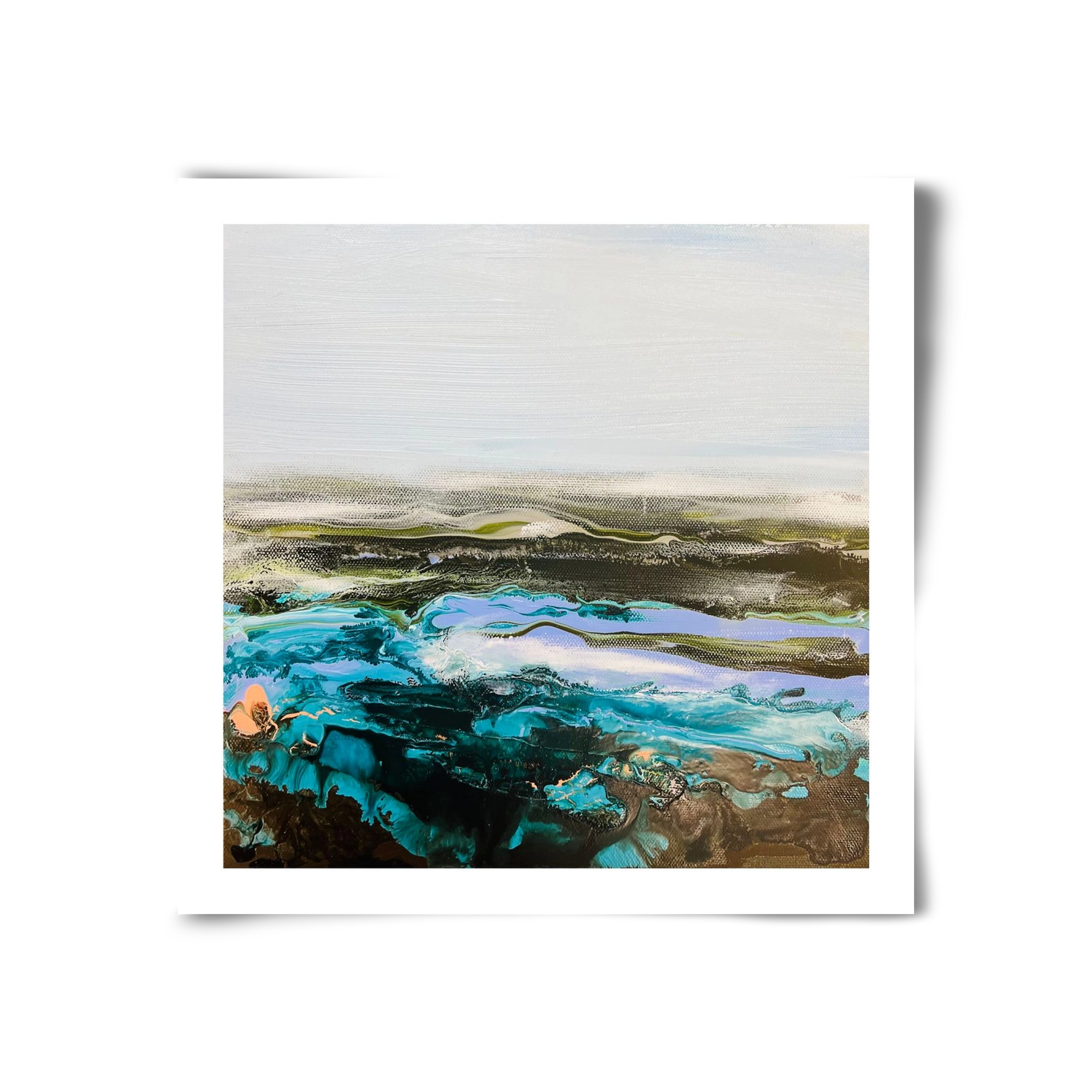 Mountain tops, 30x30 cm, Keret nélkül