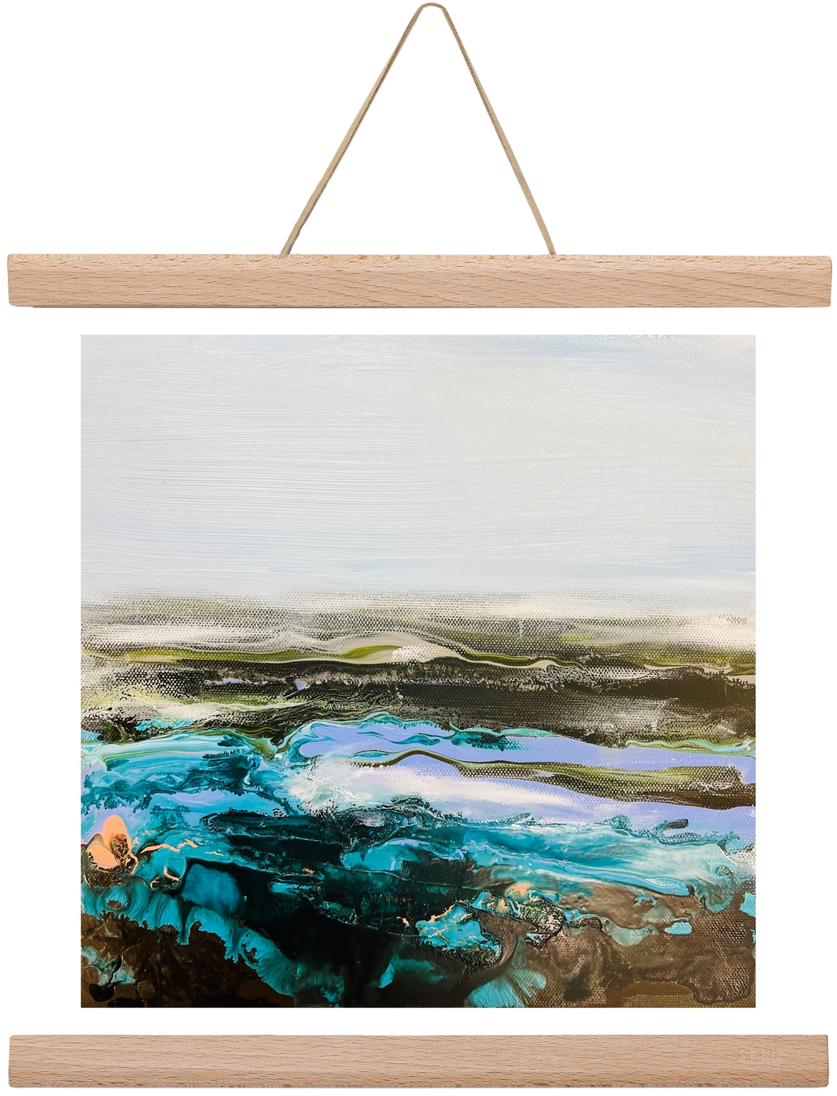 Mountain tops, 30x30 cm (30x30 cm), Tölgy akasztó