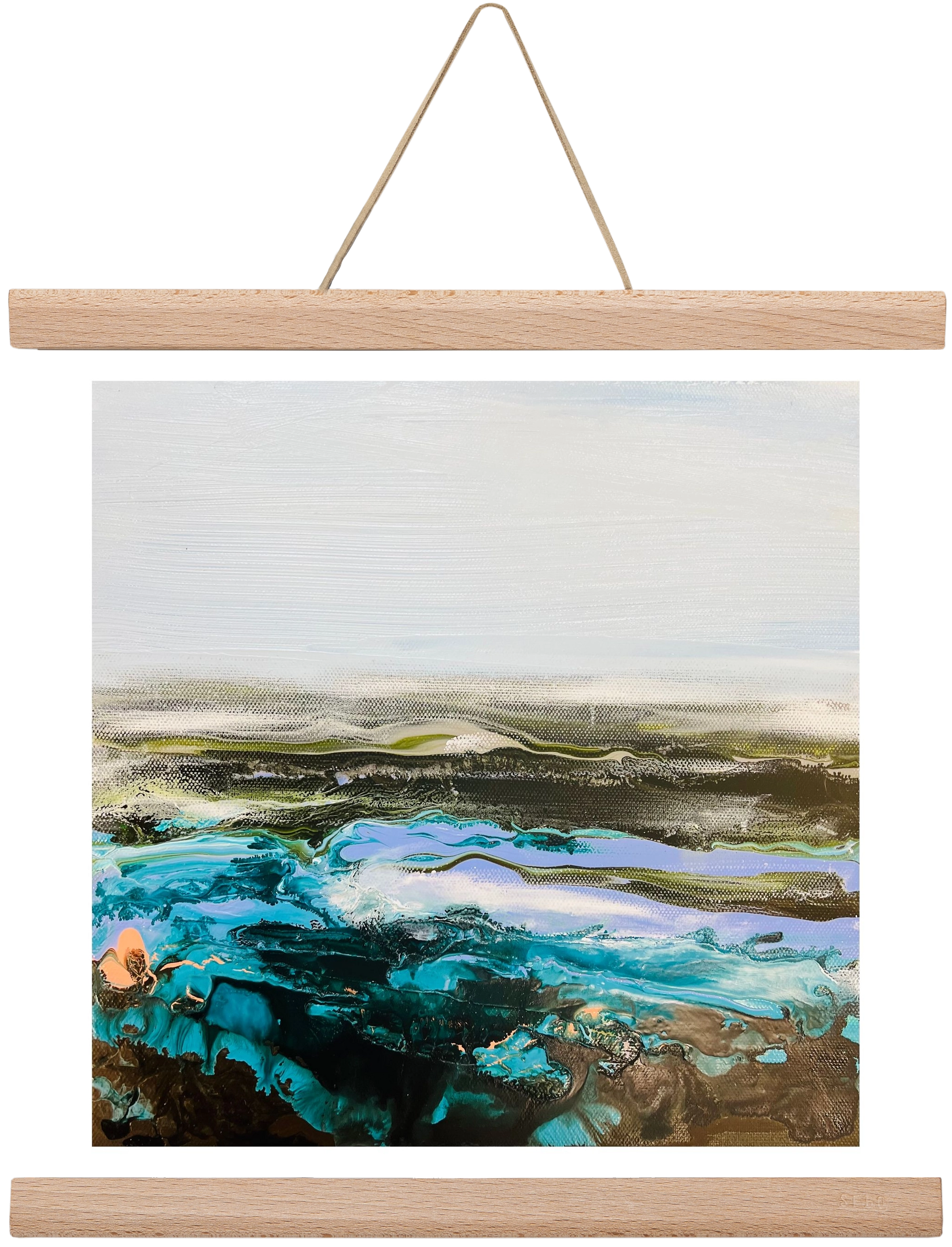 Mountain tops, 30x30 cm (30x30 cm), Tölgy akasztó