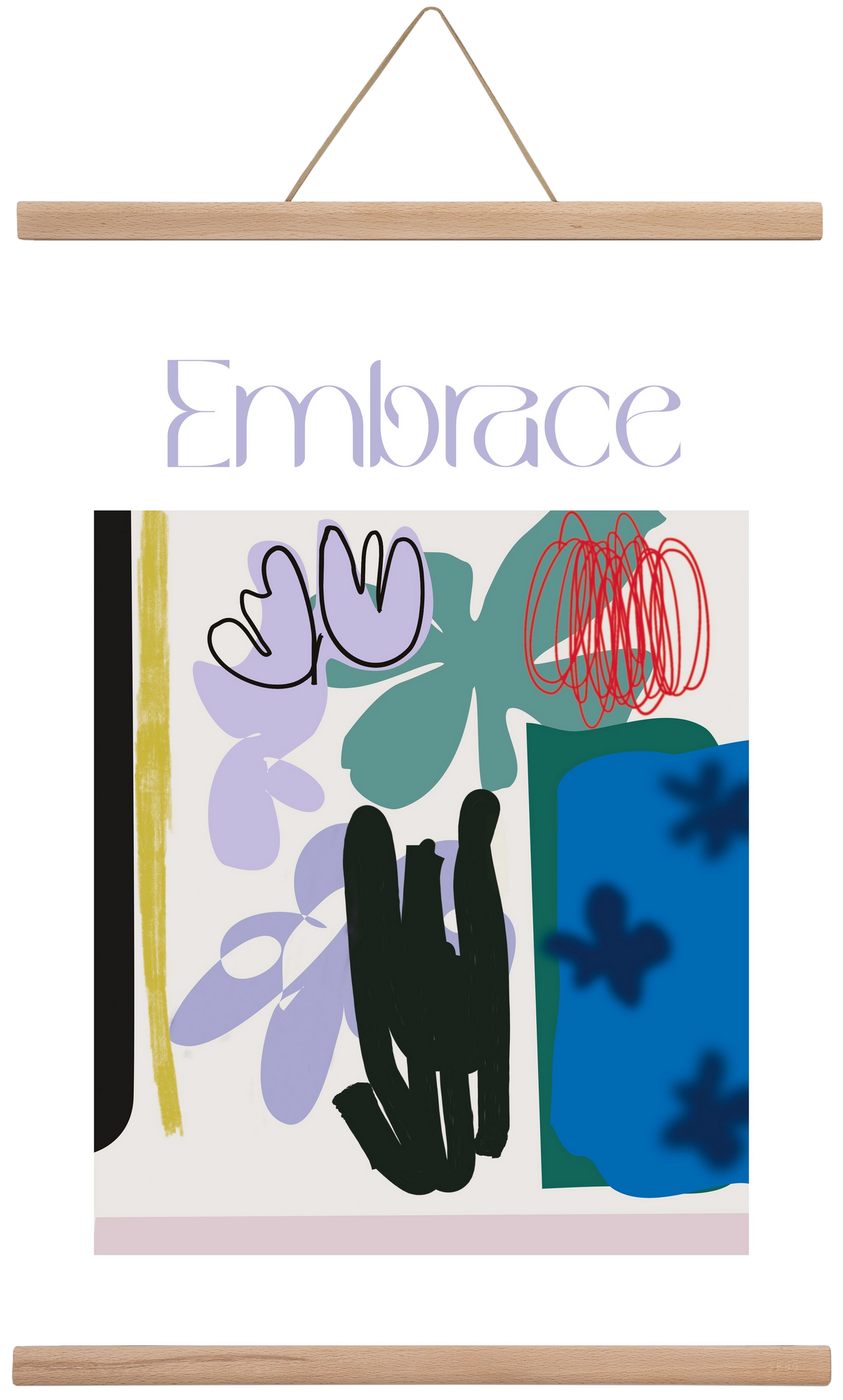 Embrace, 40x60 cm (40x60 cm), Tölgy akasztó