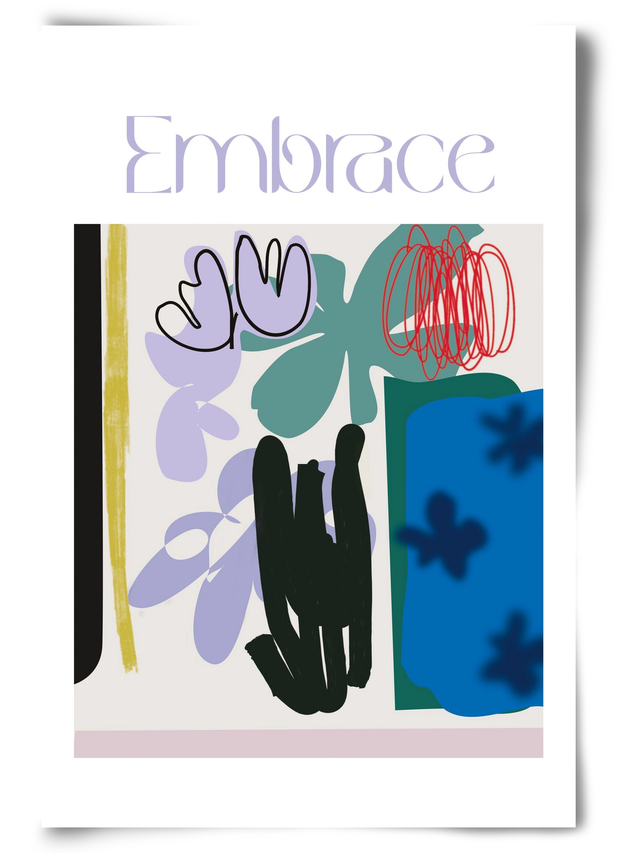 Embrace, 60x90 cm, Keret nélkül
