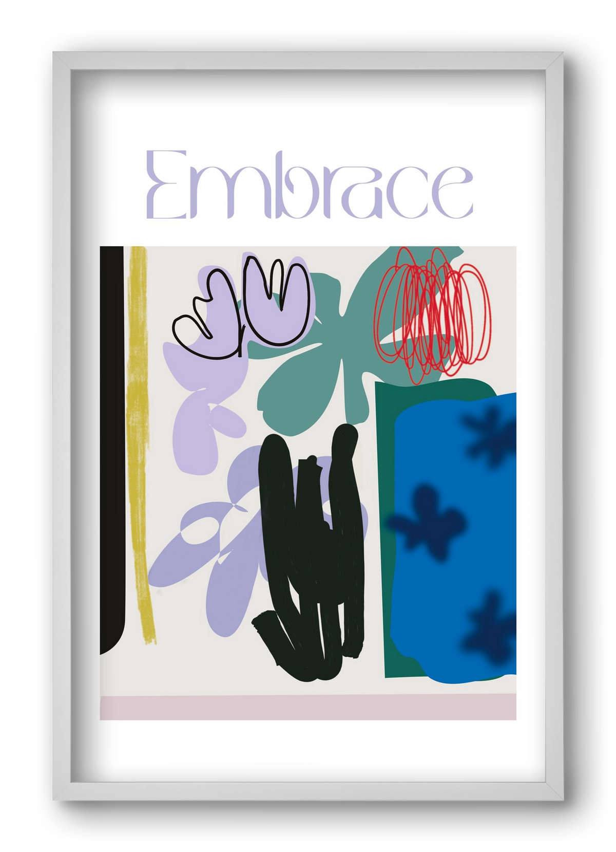 Embrace, 40x60 cm (40x60 cm), Fehér keret