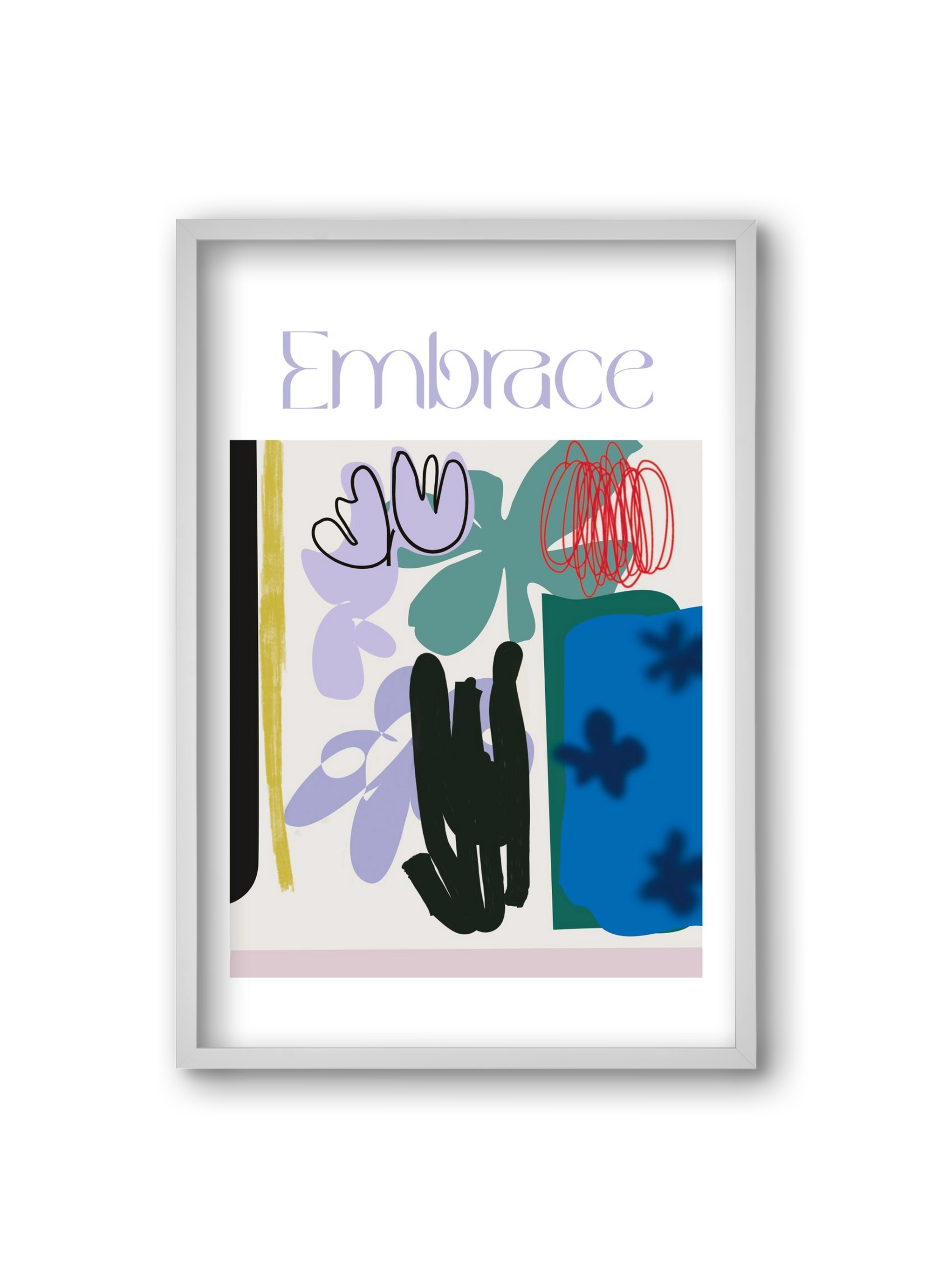 Embrace, 20x30 cm (20x30 cm), Fehér keret