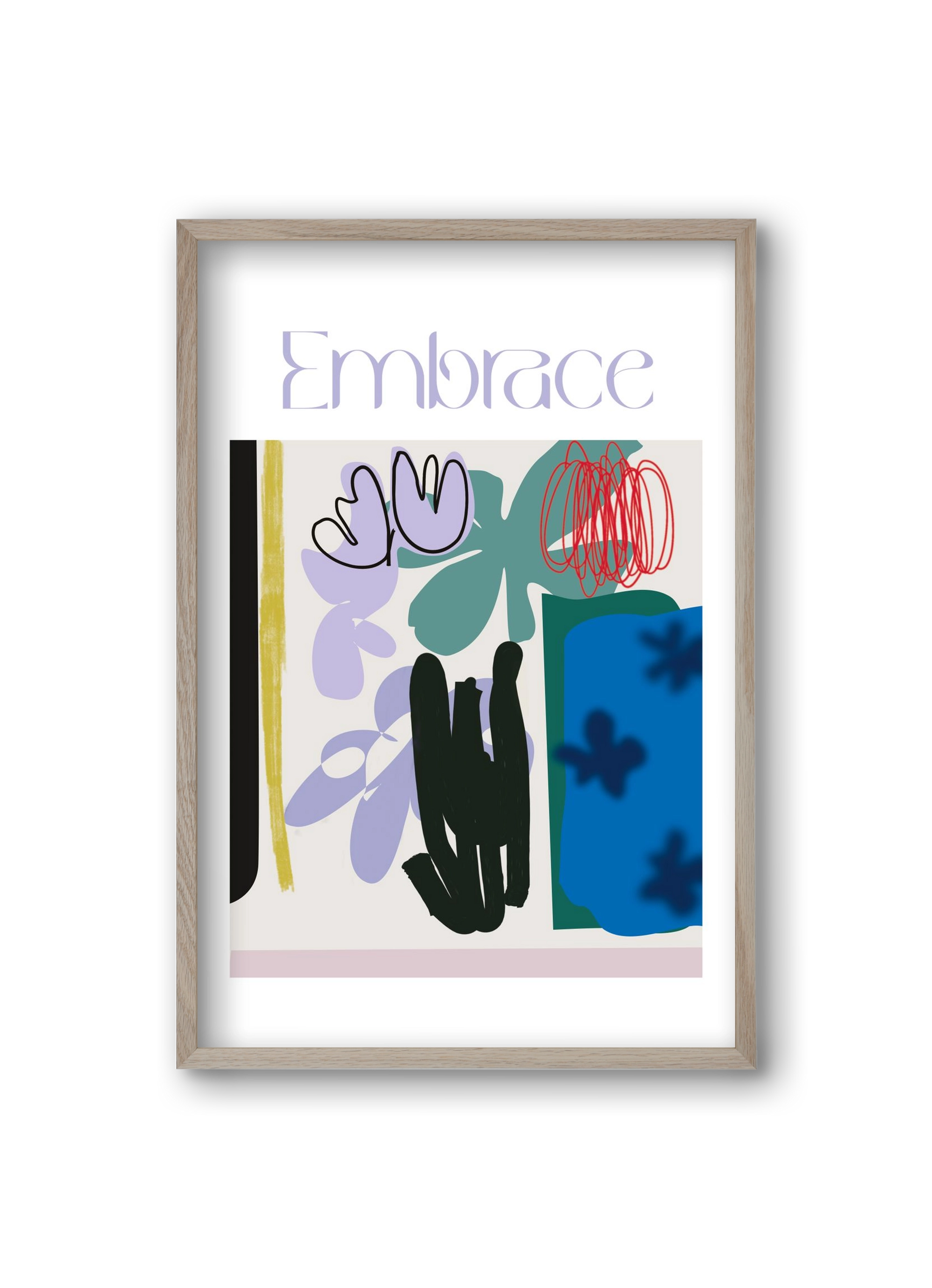 Embrace, 20x30 cm (20x30 cm), Tölgy keret