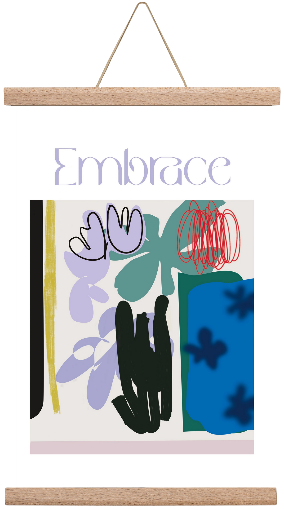 Embrace, 30x45 cm (30x45 cm), Tölgy akasztó