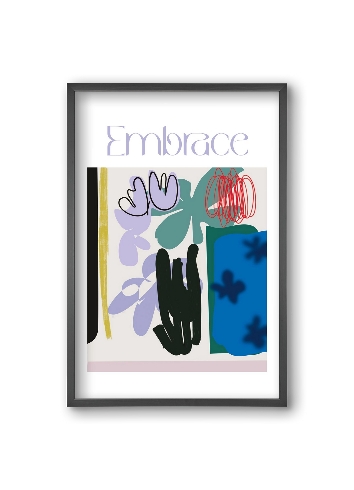 Embrace, 20x30 cm (20x30 cm), Fekete keret