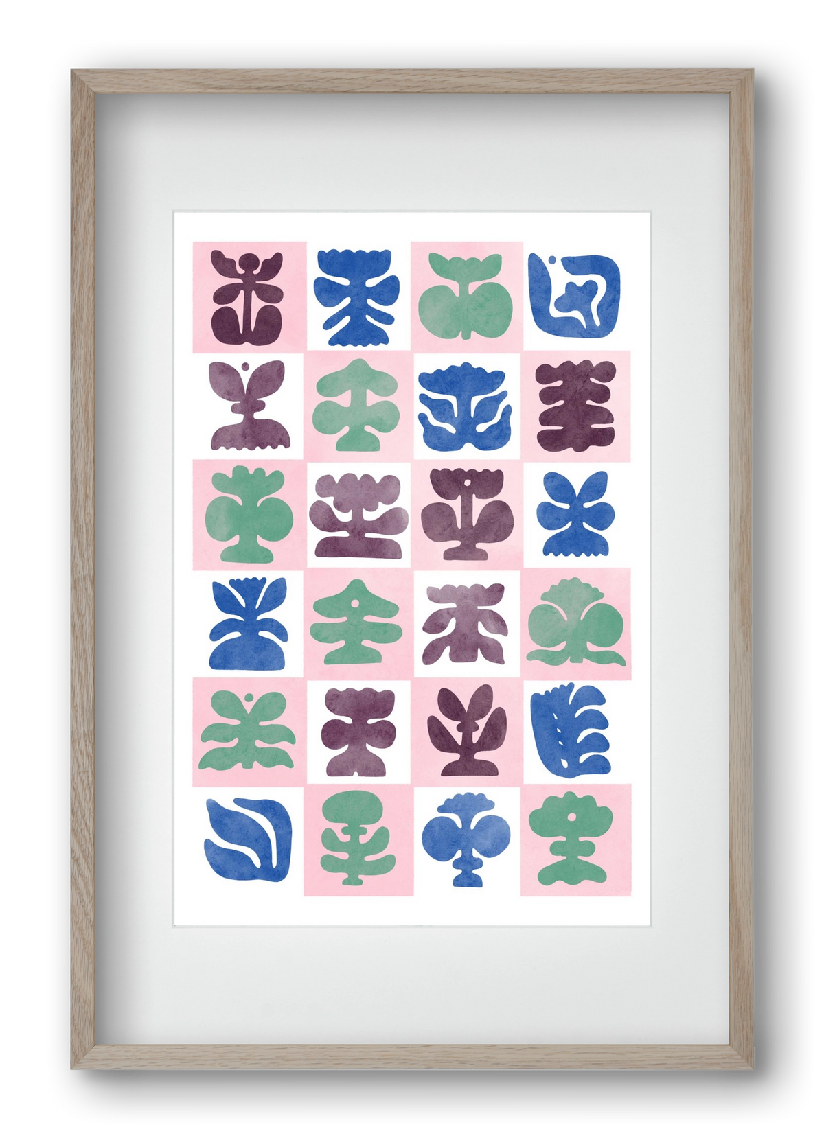 Bloom, 40x60 cm (30x45 cm), Tölgy keret, paszpartuval