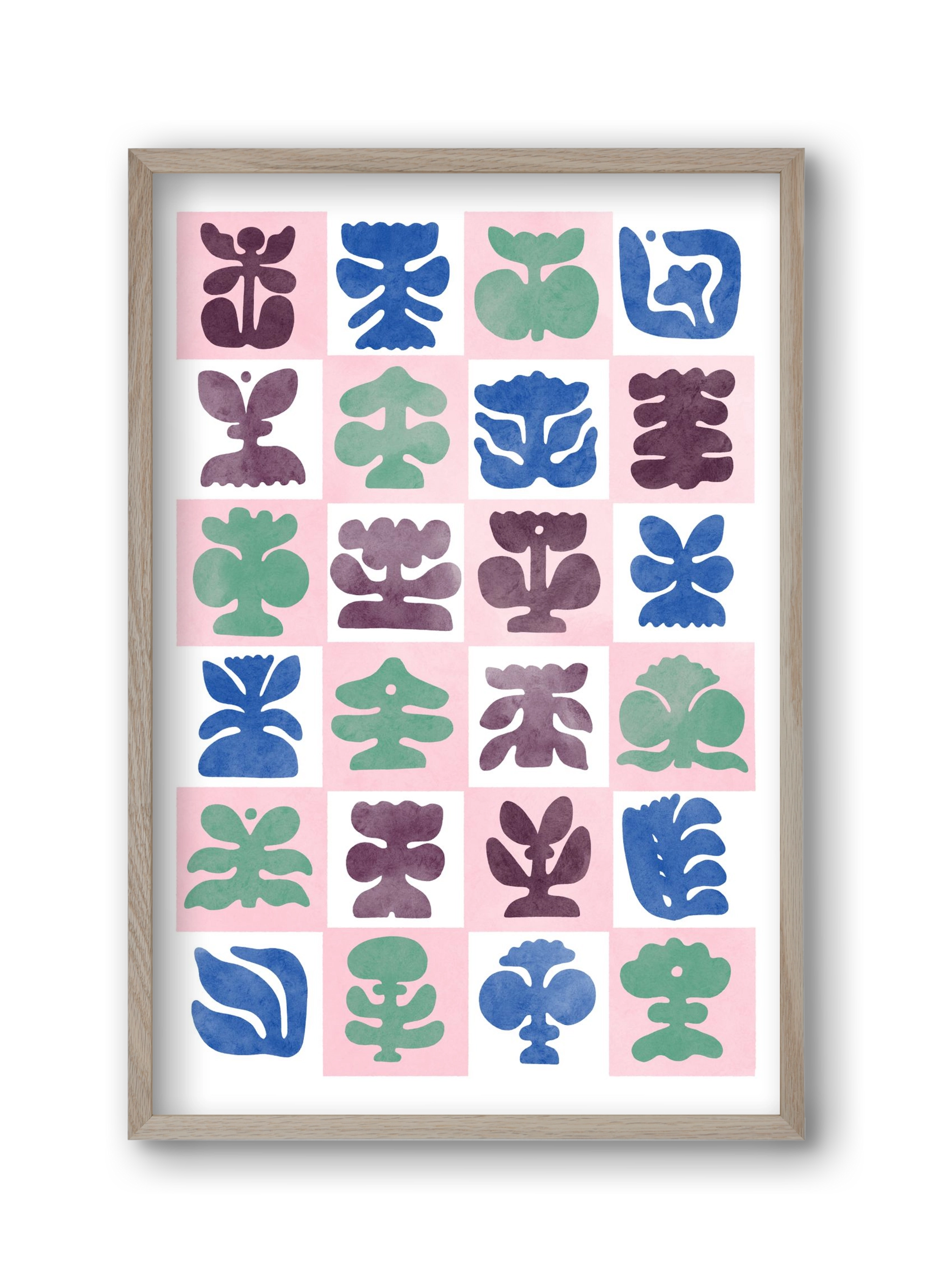 Bloom, 30x45 cm (30x45 cm), Tölgy keret