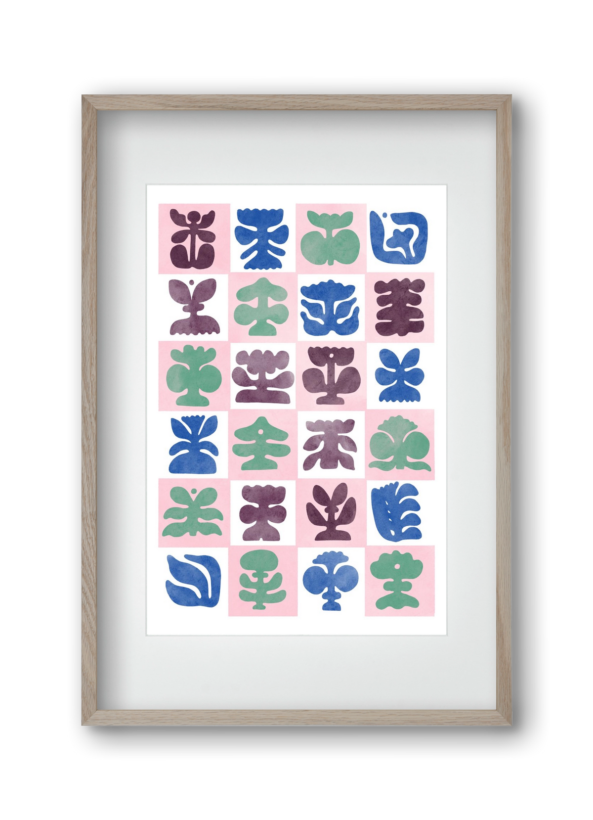 Bloom, 30x45 cm (20x30 cm), Tölgy keret, paszpartuval