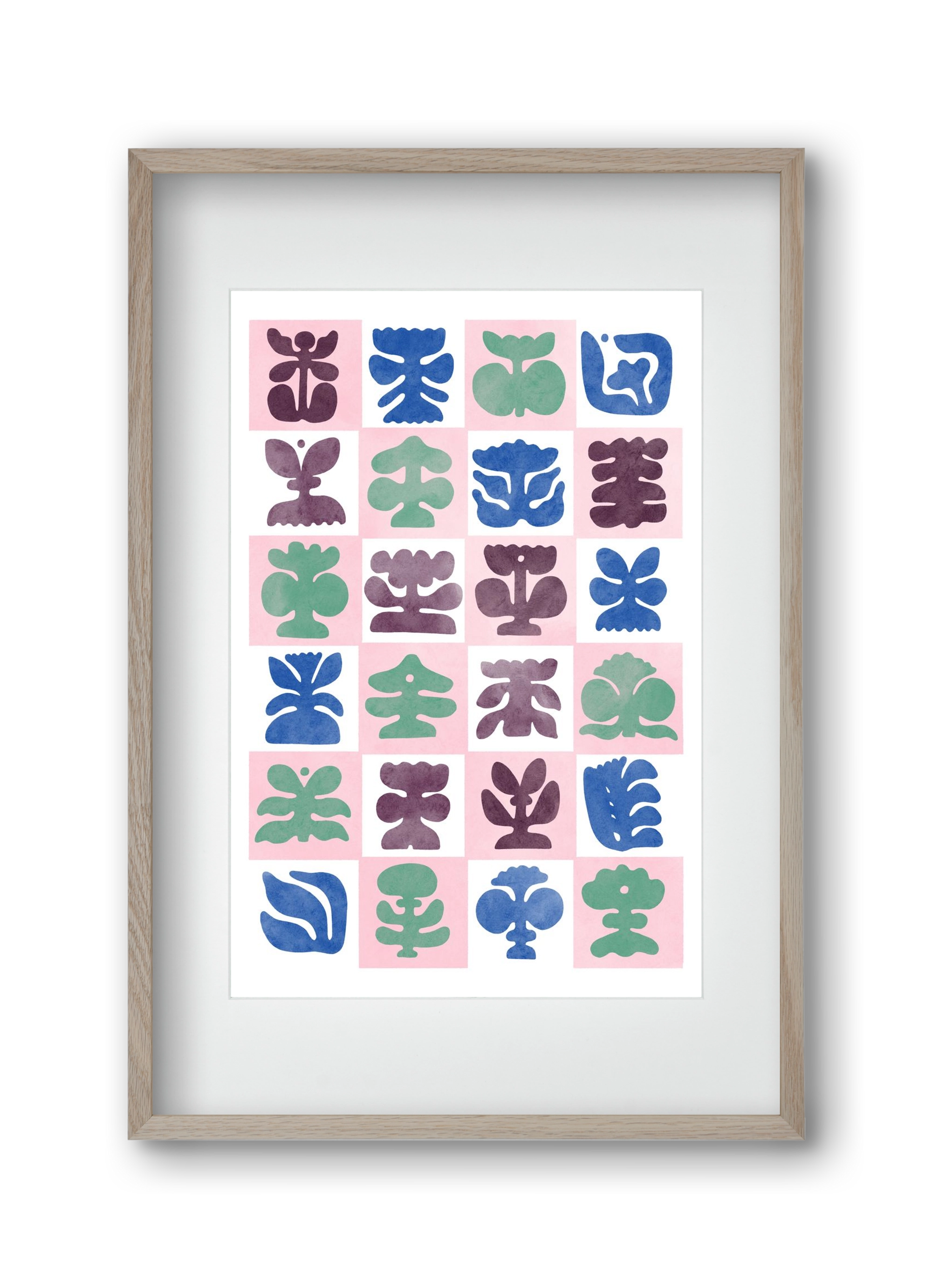 Bloom, 30x45 cm (20x30 cm), Tölgy keret, paszpartuval