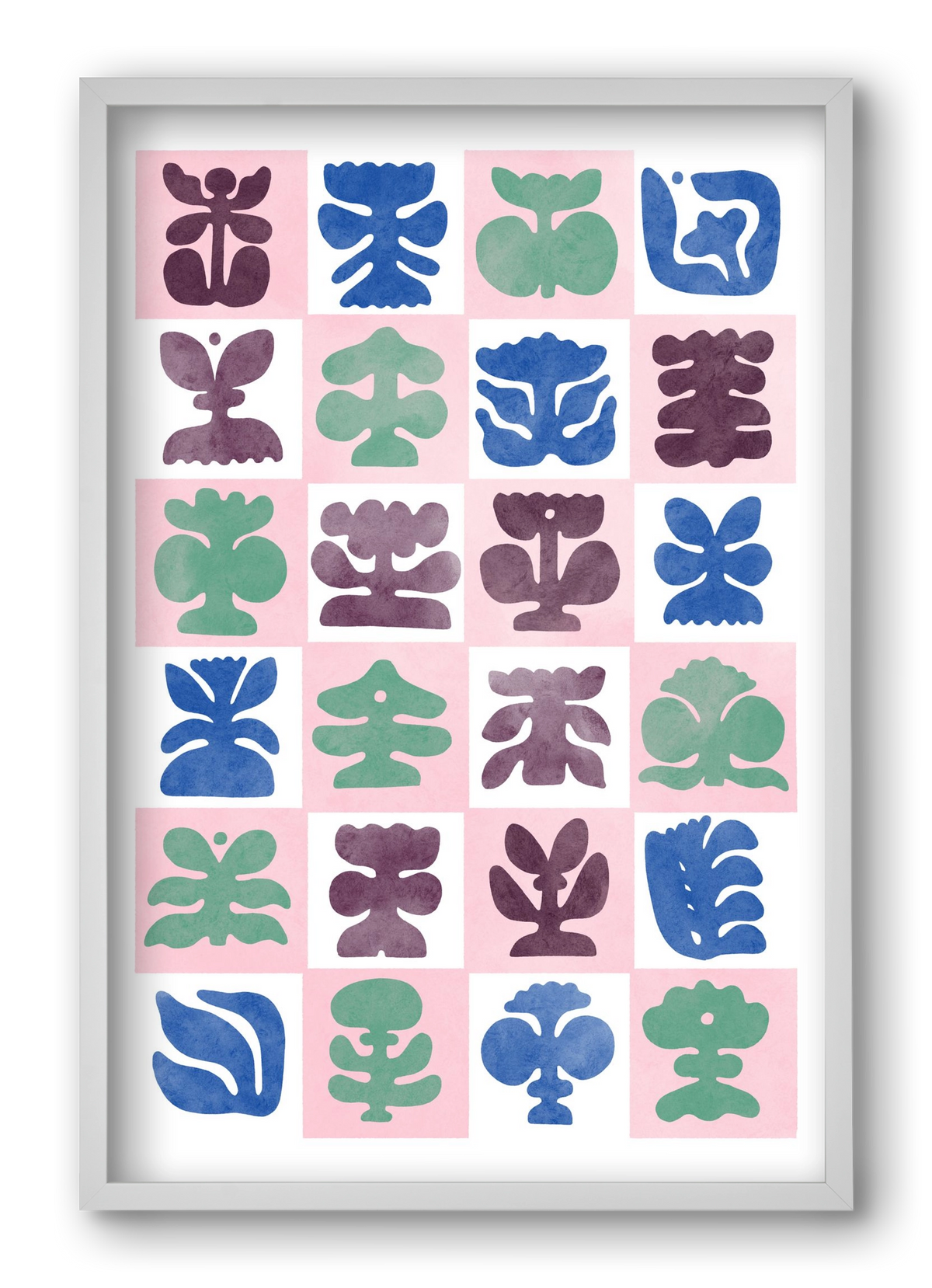 Bloom, 40x60 cm (40x60 cm), Fehér keret