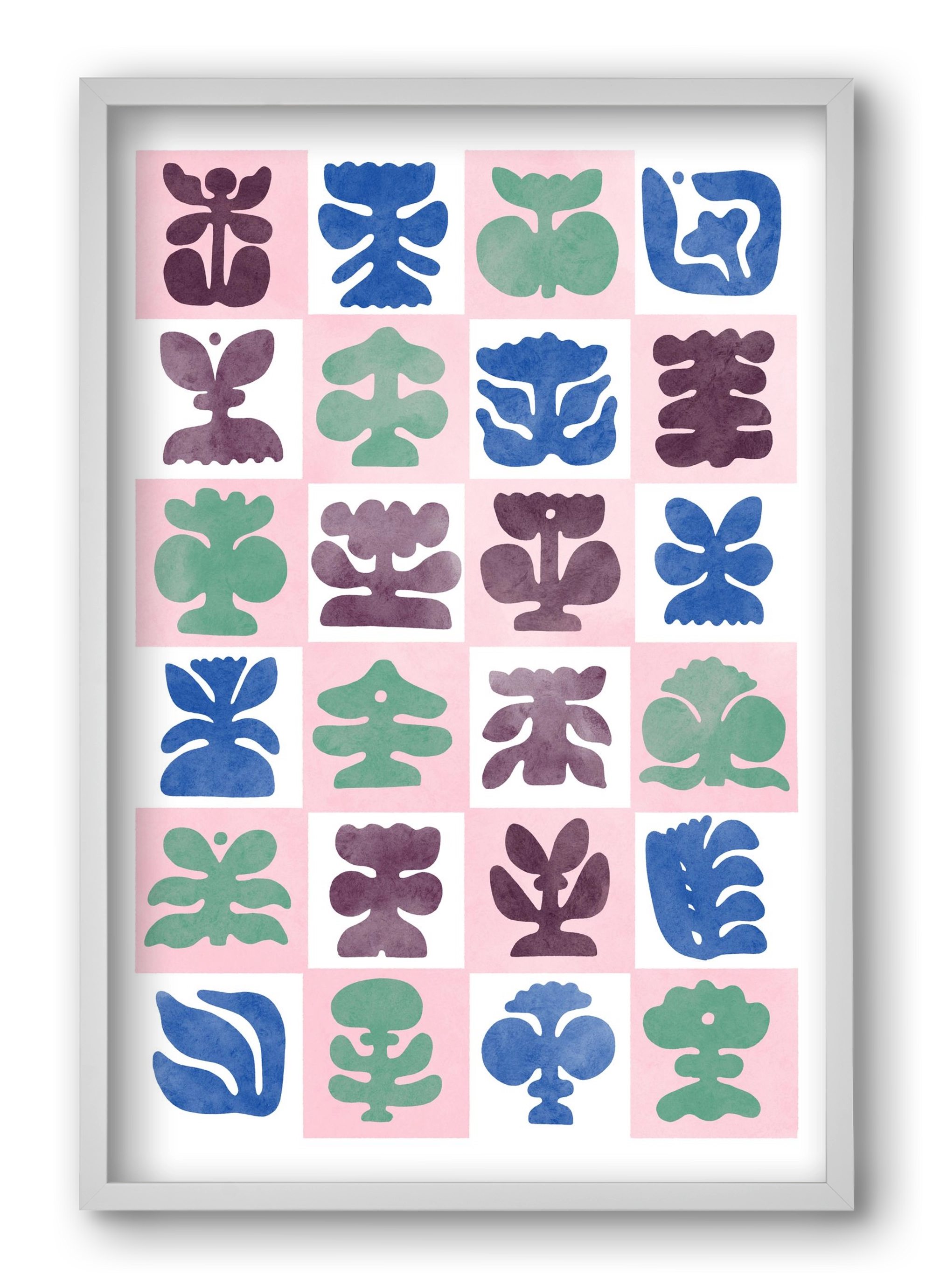 Bloom, 40x60 cm (40x60 cm), Fehér keret