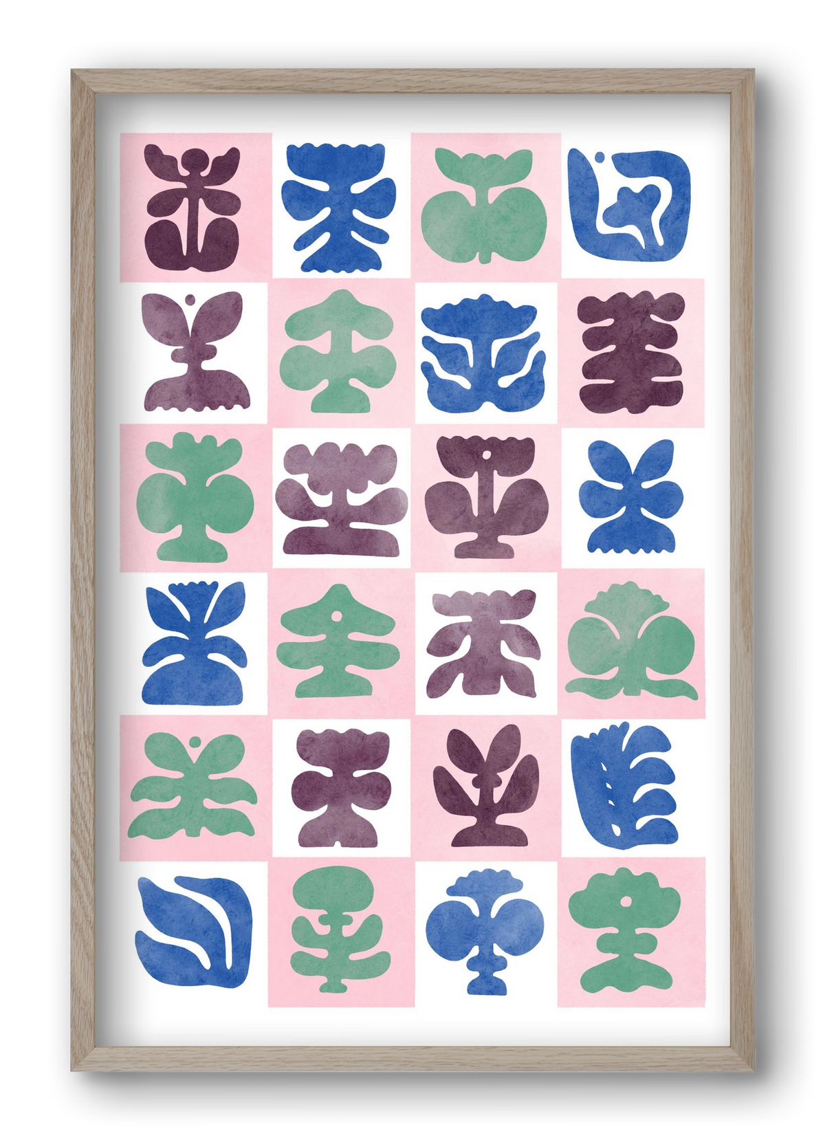 Bloom, 40x60 cm (40x60 cm), Tölgy keret