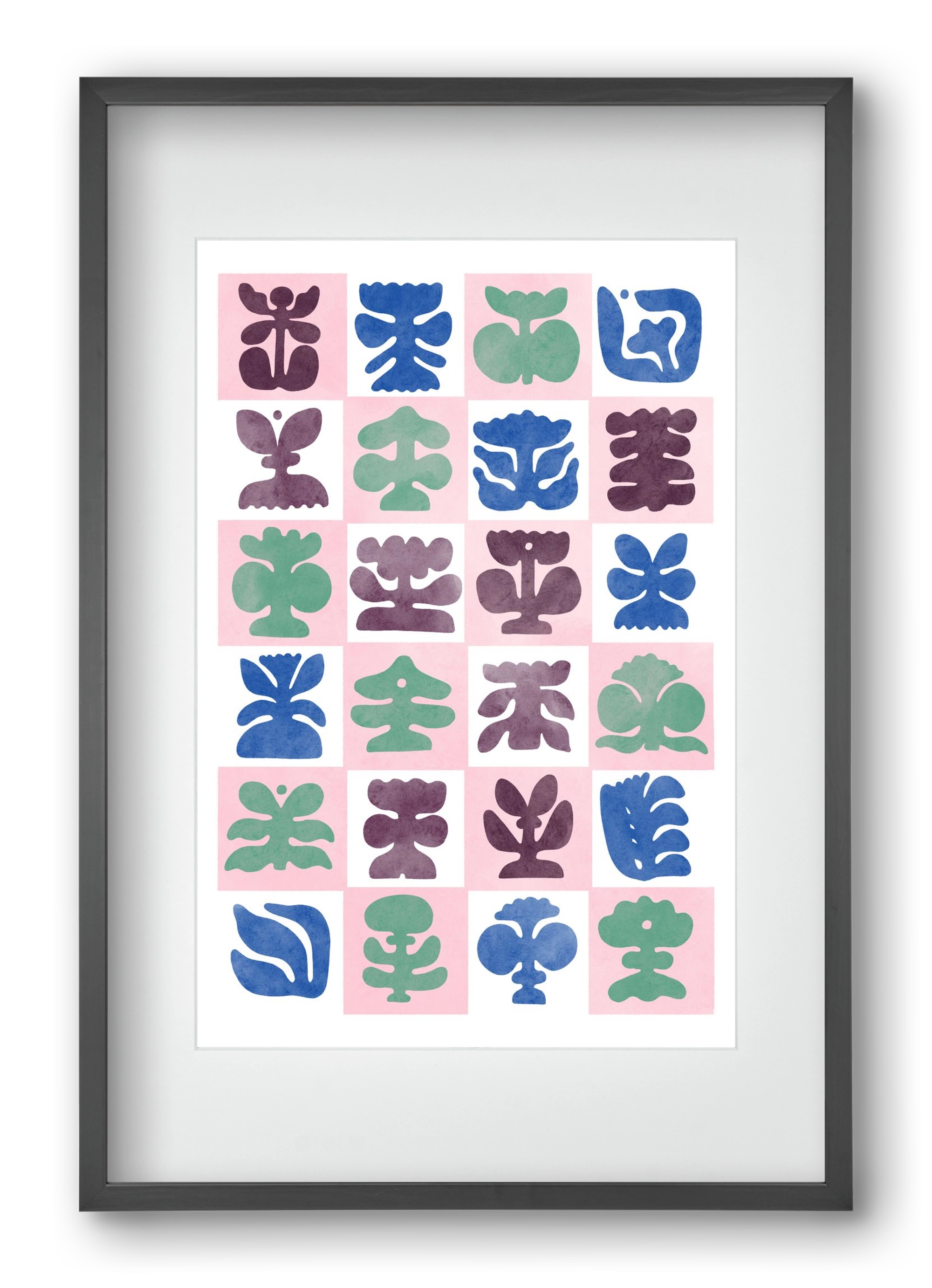 Bloom, 40x60 cm (30x45 cm), Fekete keret, paszpartuval