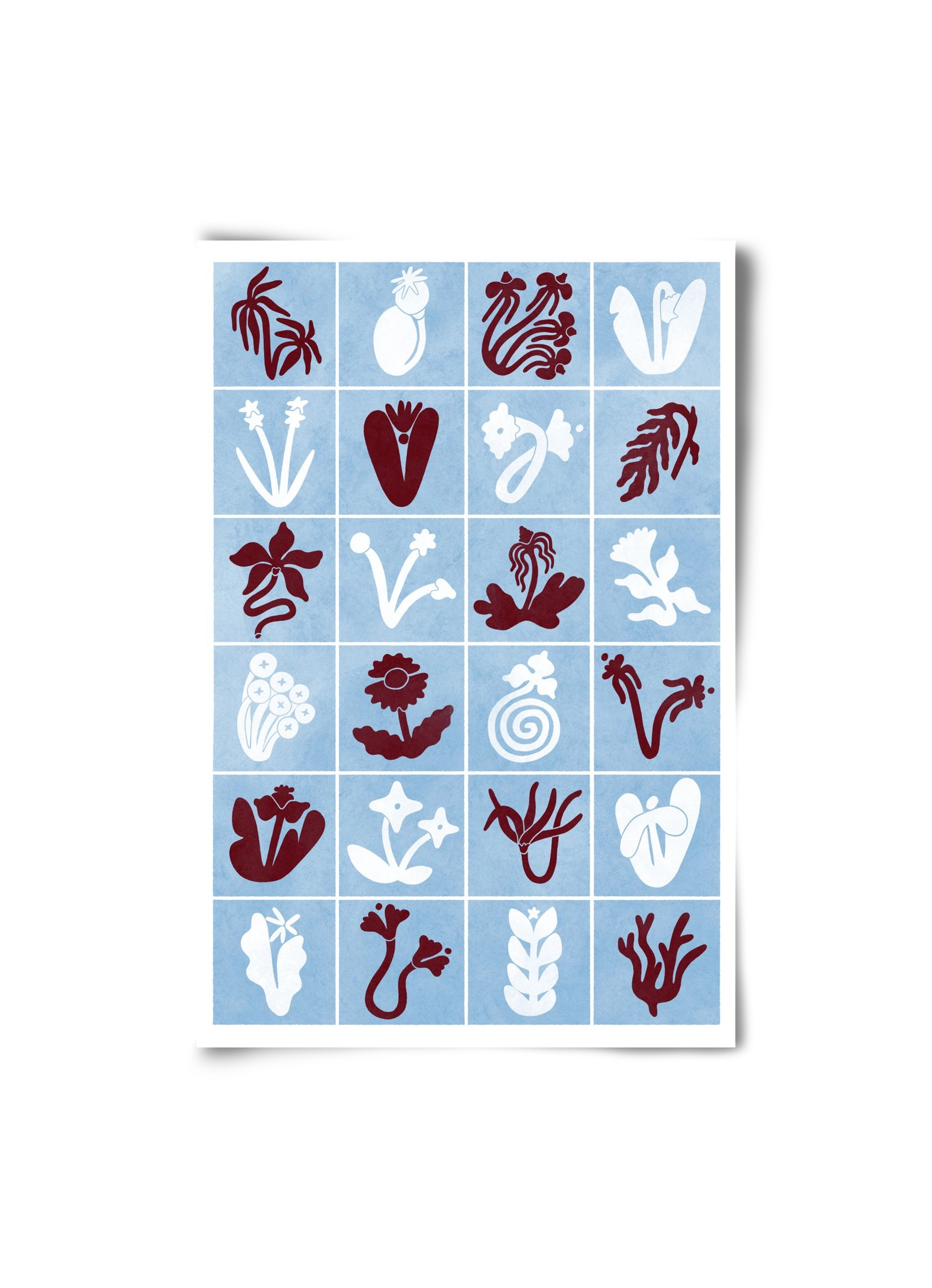 Red & Blue, 20x30 cm, Keret nélkül