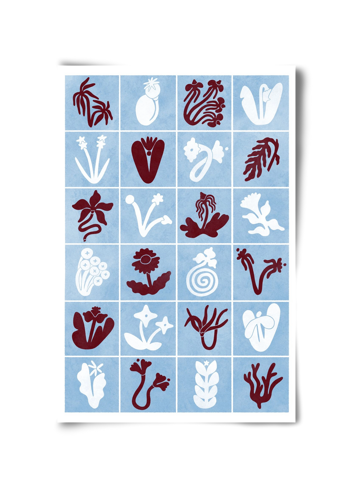 Red & Blue, 30x45 cm, Keret nélkül