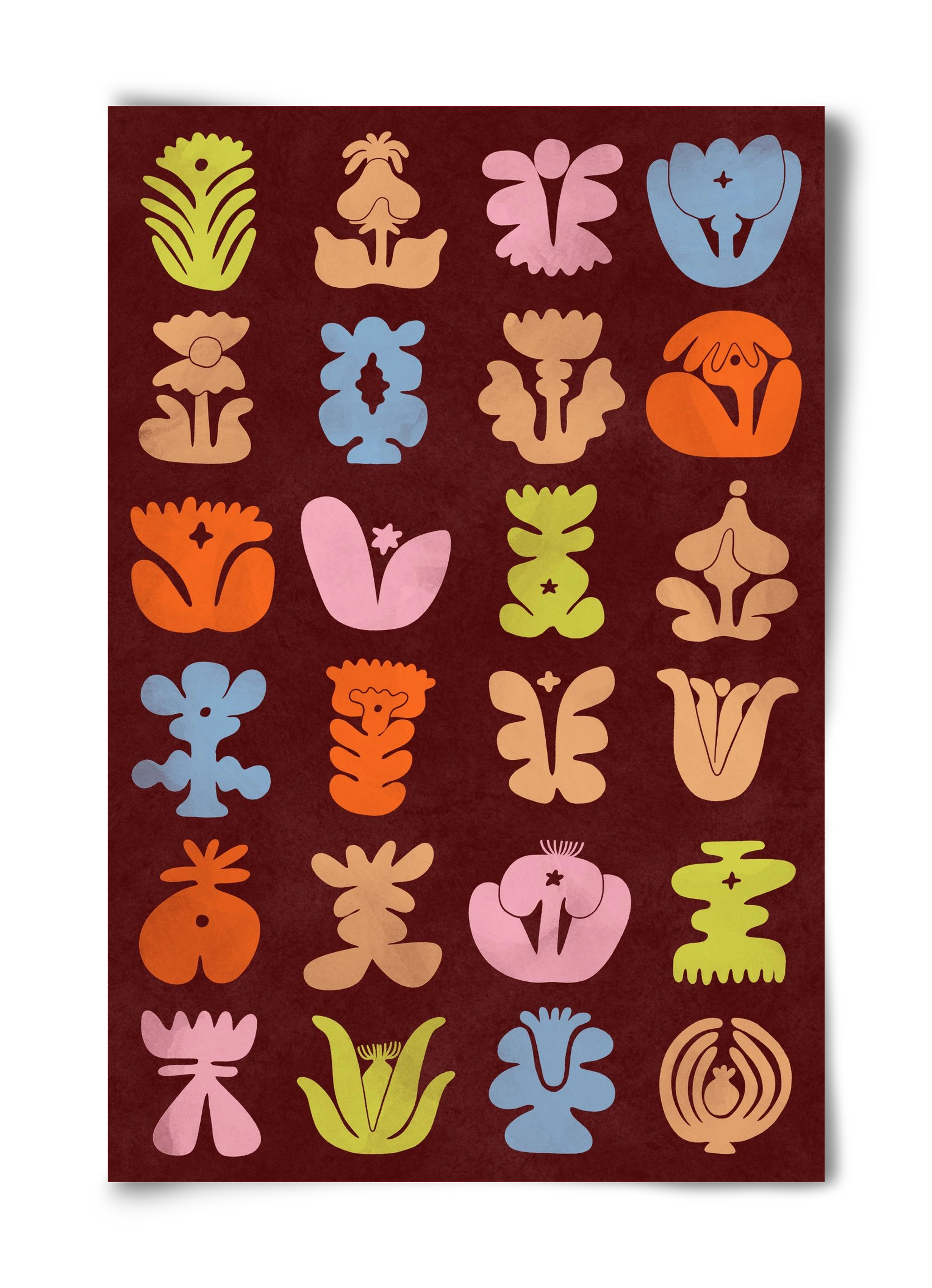 Colored Totem, 40x60 cm, Keret nélkül