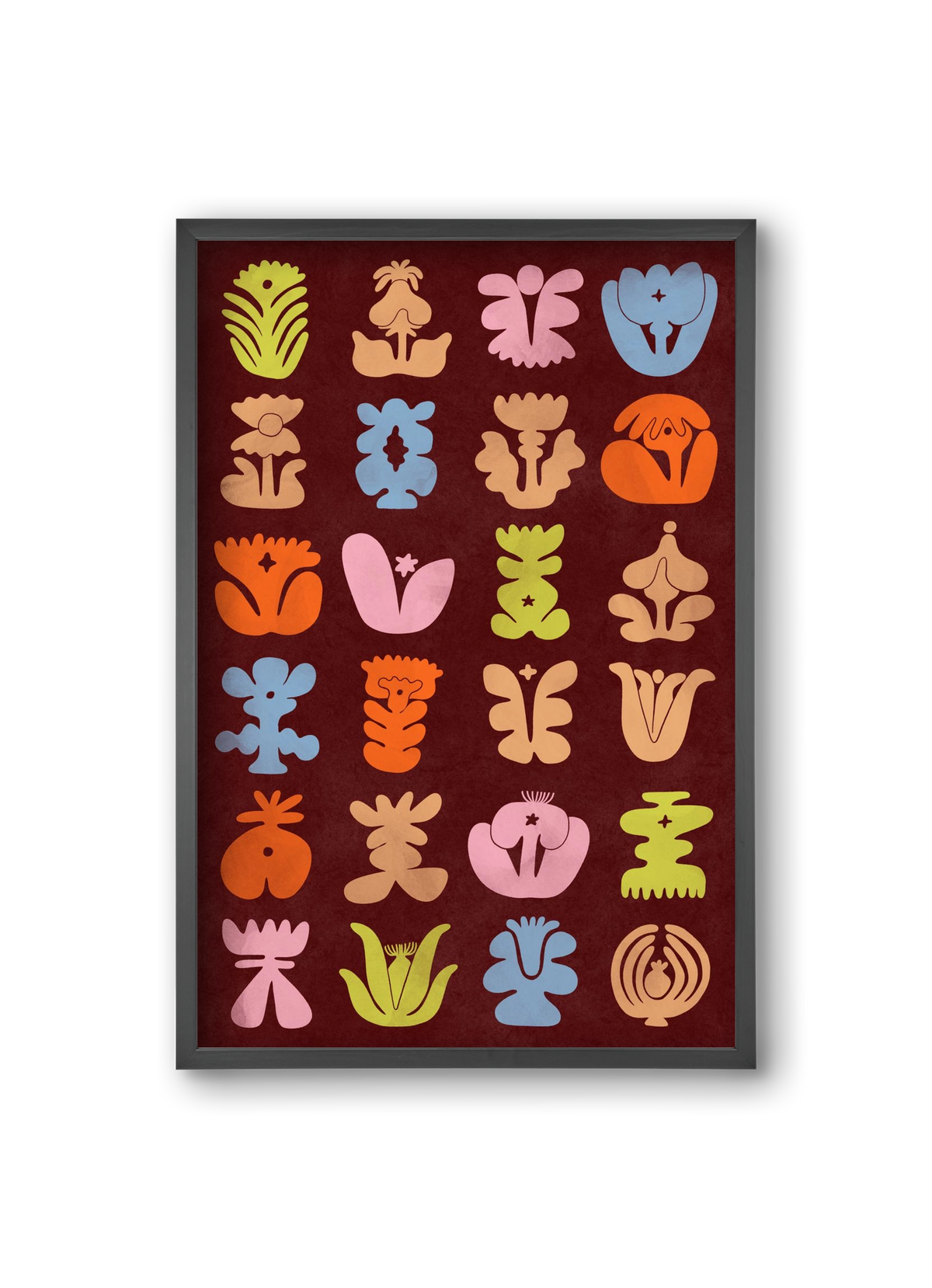 Colored Totem, 20x30 cm (20x30 cm), Fekete keret