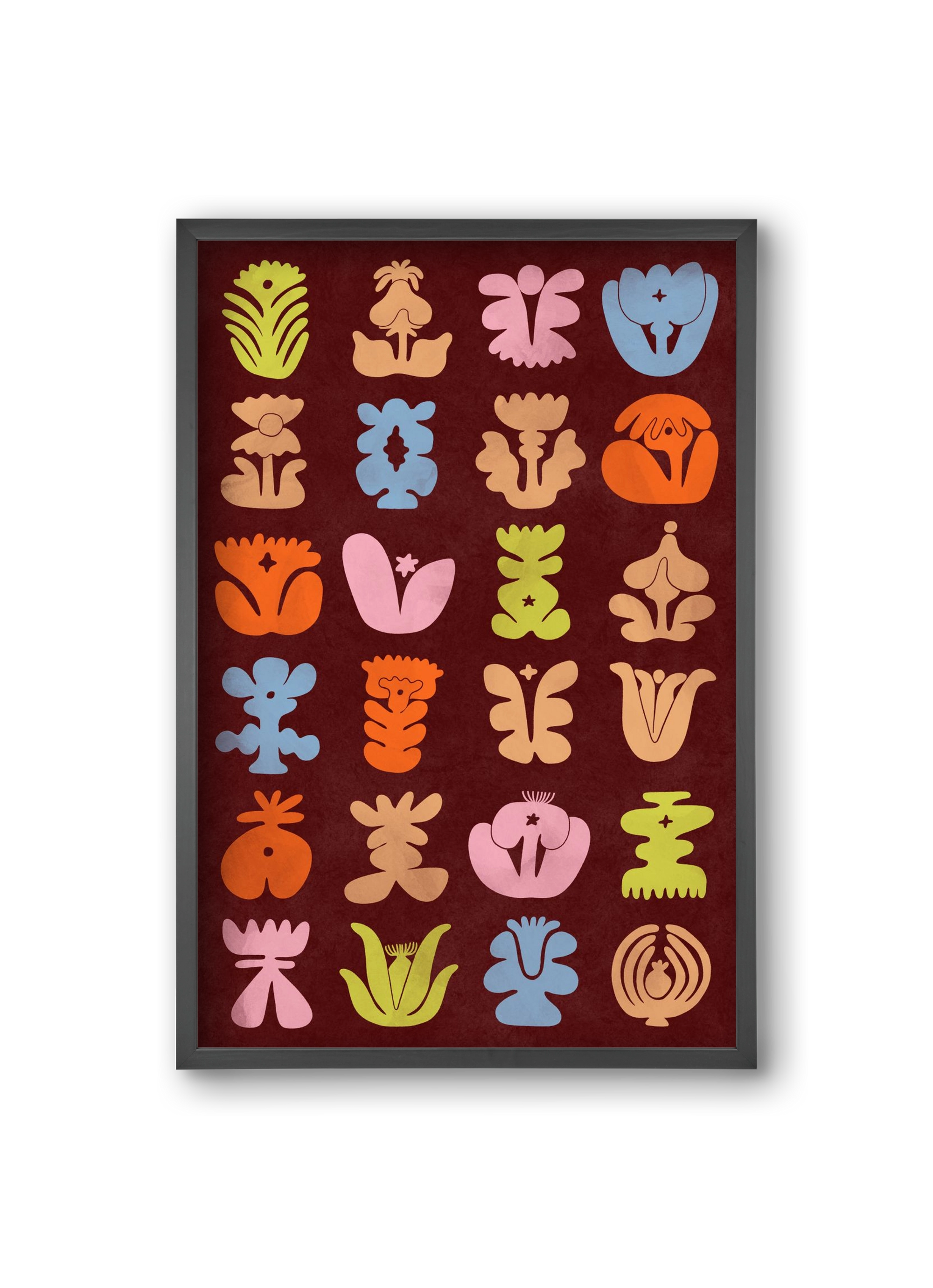 Colored Totem, 20x30 cm (20x30 cm), Fekete keret