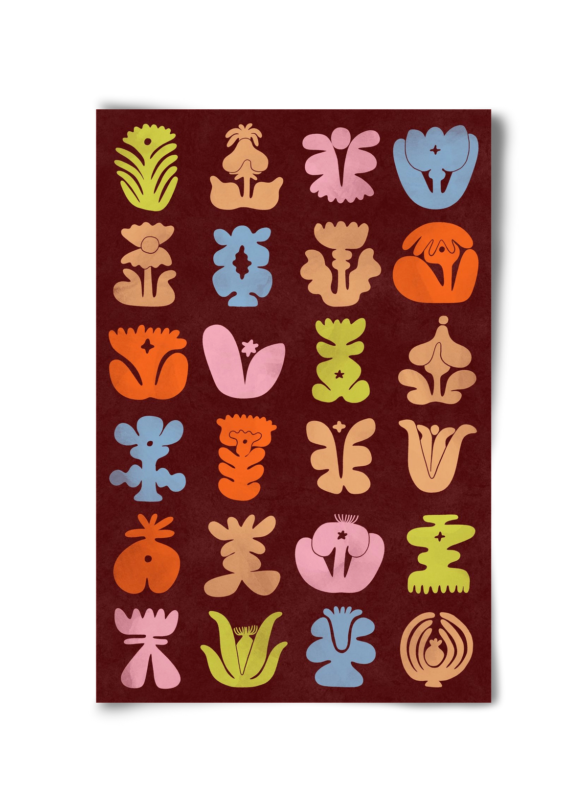 Colored Totem, 30x45 cm, Keret nélkül