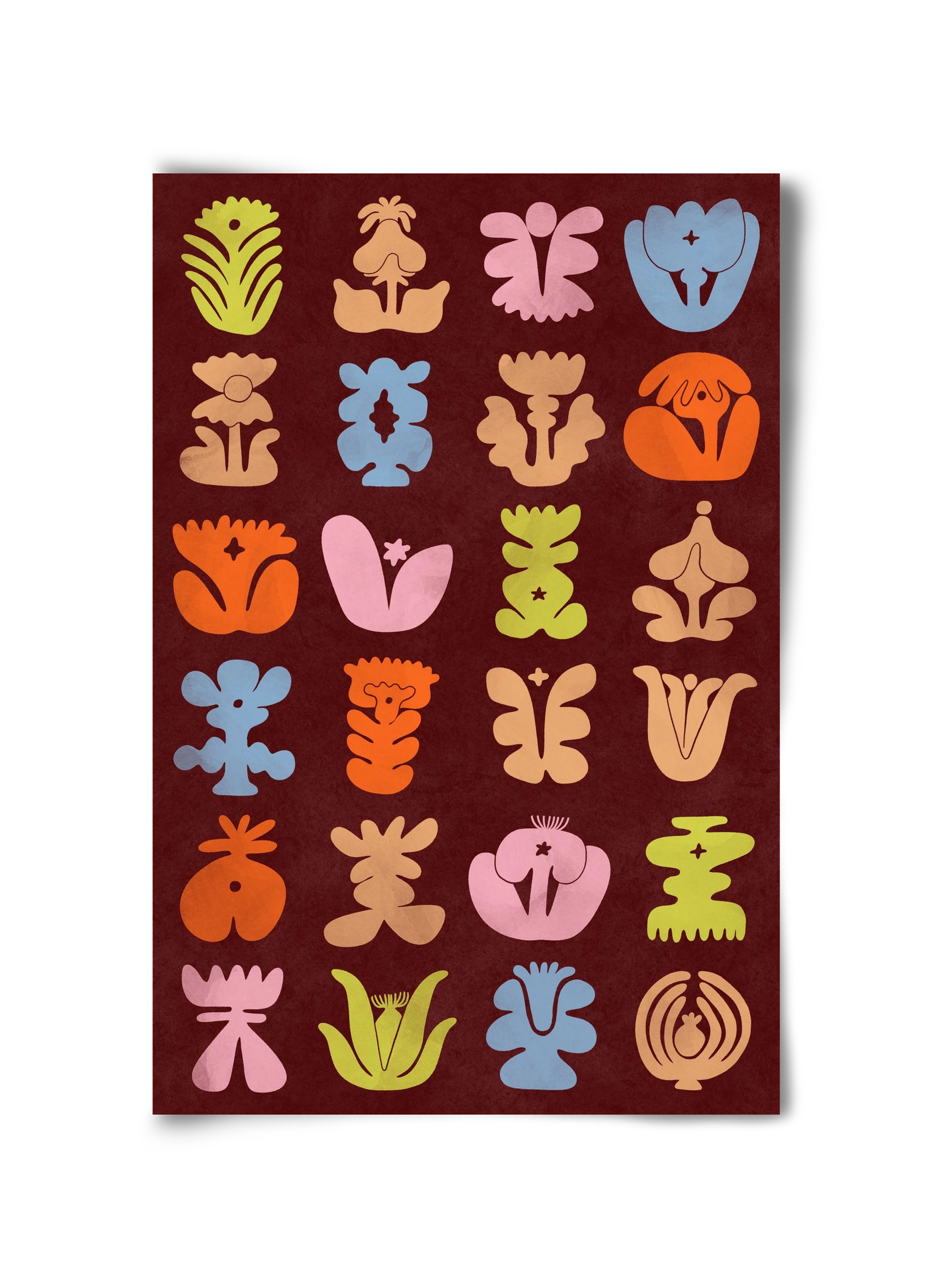 Colored Totem, 30x45 cm, Keret nélkül