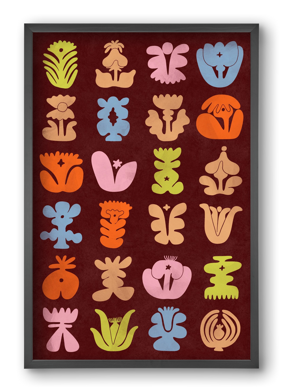 Colored Totem, 40x60 cm (40x60 cm), Fekete keret