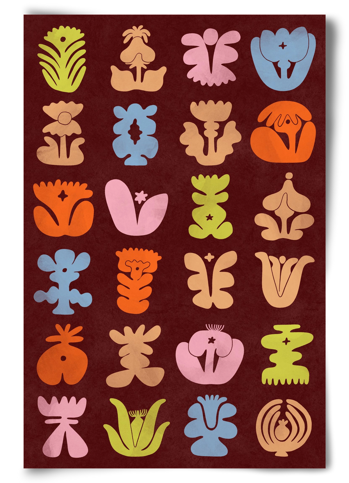 Colored Totem, 60x90 cm, Keret nélkül