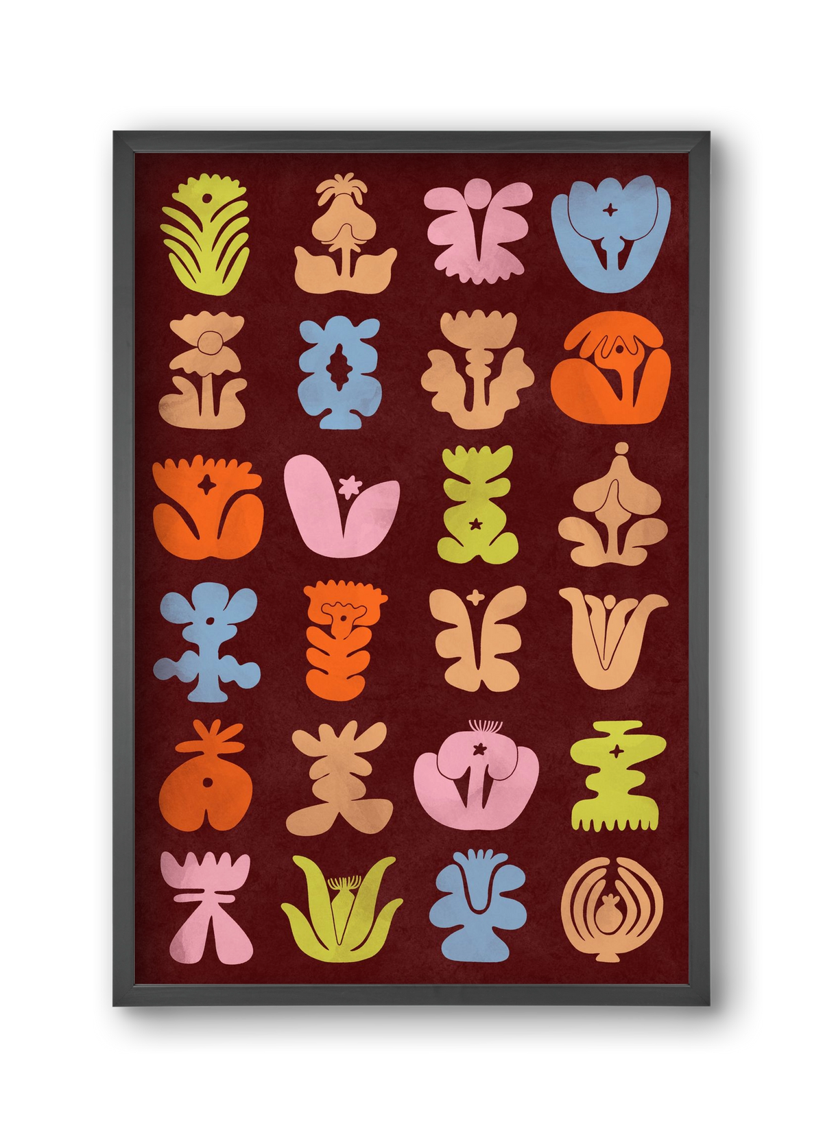 Colored Totem, 30x45 cm (30x45 cm), Fekete keret