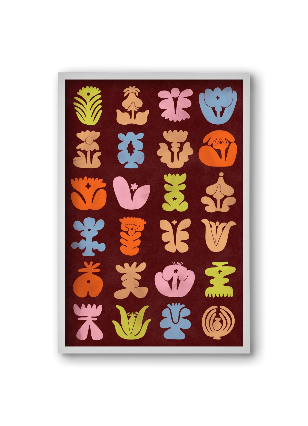 Colored Totem, 20x30 cm (20x30 cm), Fehér keret